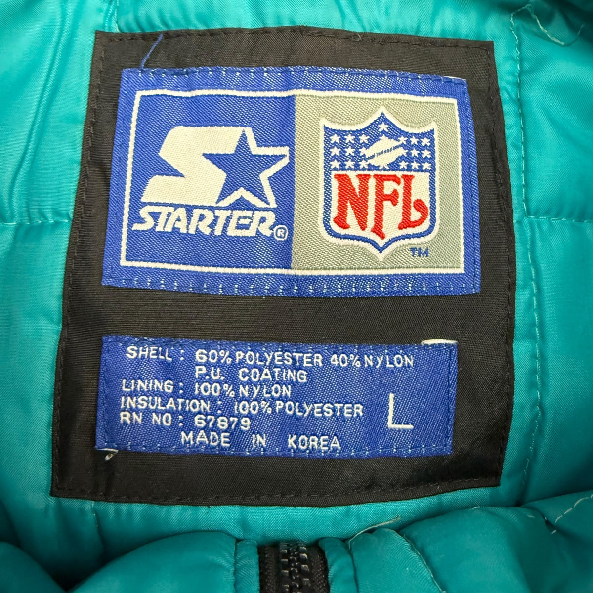 Vintage Starter Miami Dolphins Jacket Black