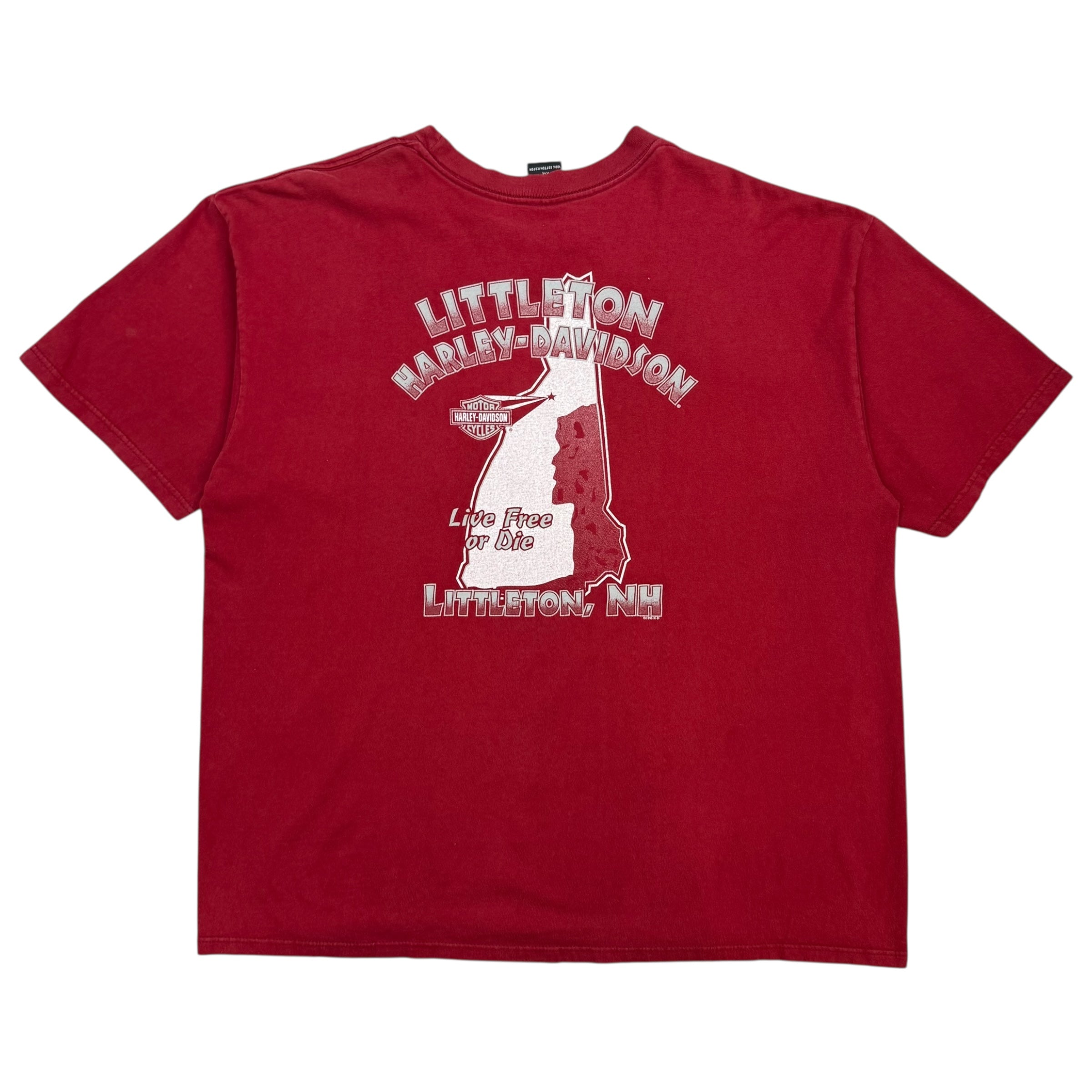 1995 Harley Davidson Of Littleton Tee Red