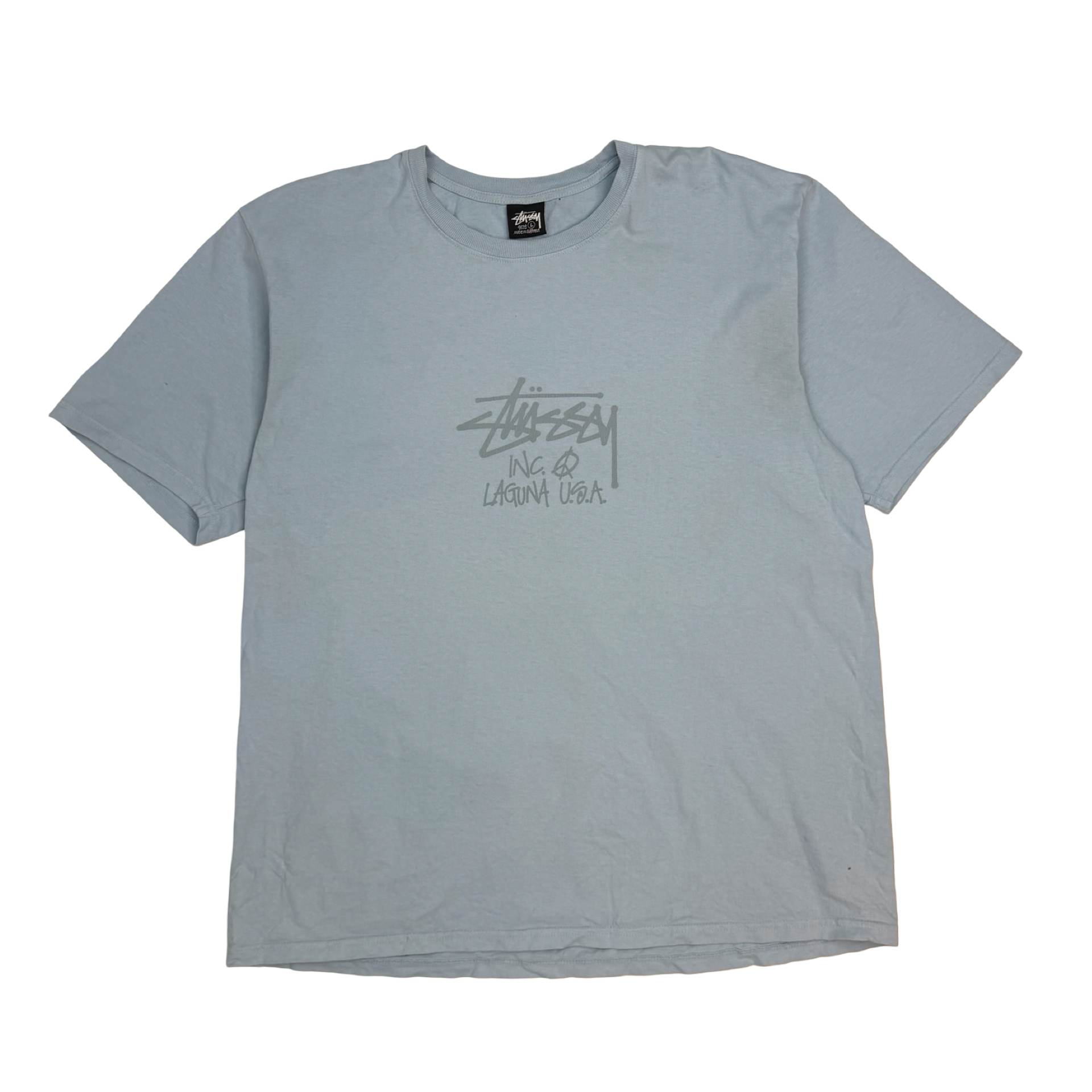 Stussy Laguna USA Pigment Dyed Tee Sky Blue