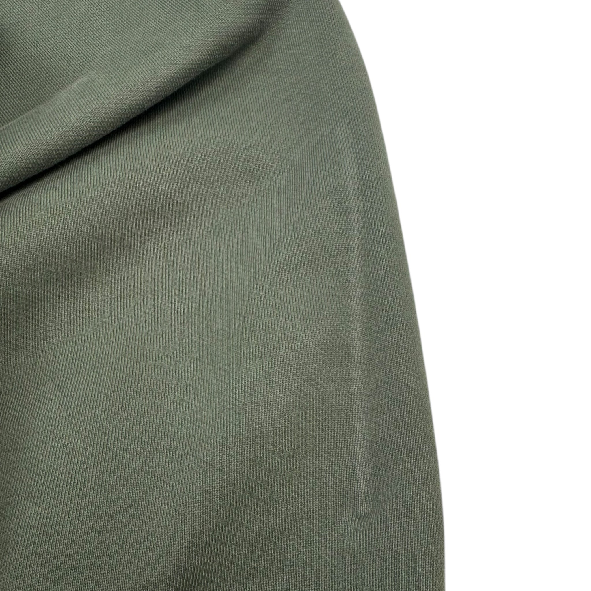 OVO Quarter Zip Locket Logo Sweater Washed Green