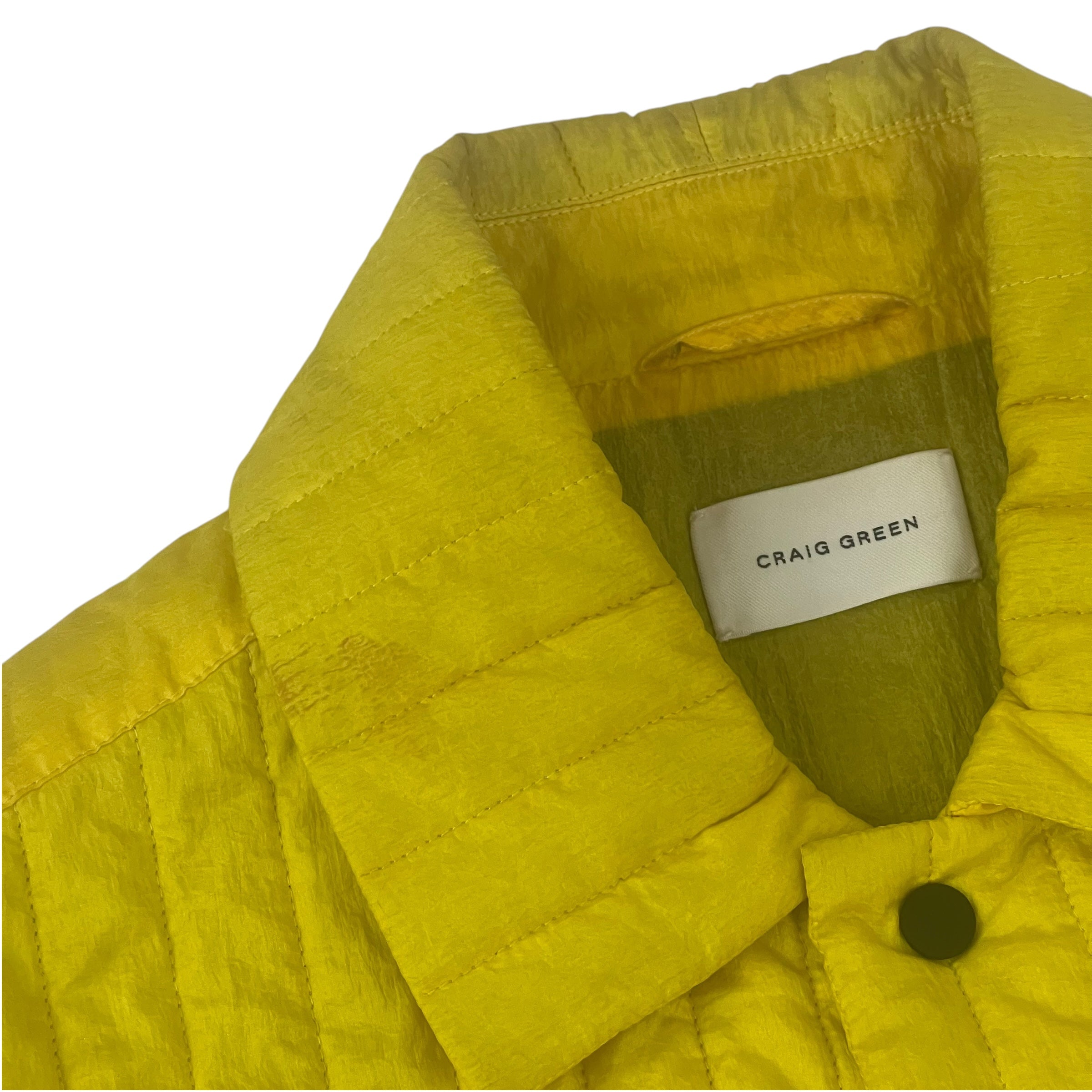 Craig Green Nylon Quilted Work Jacket Yellow