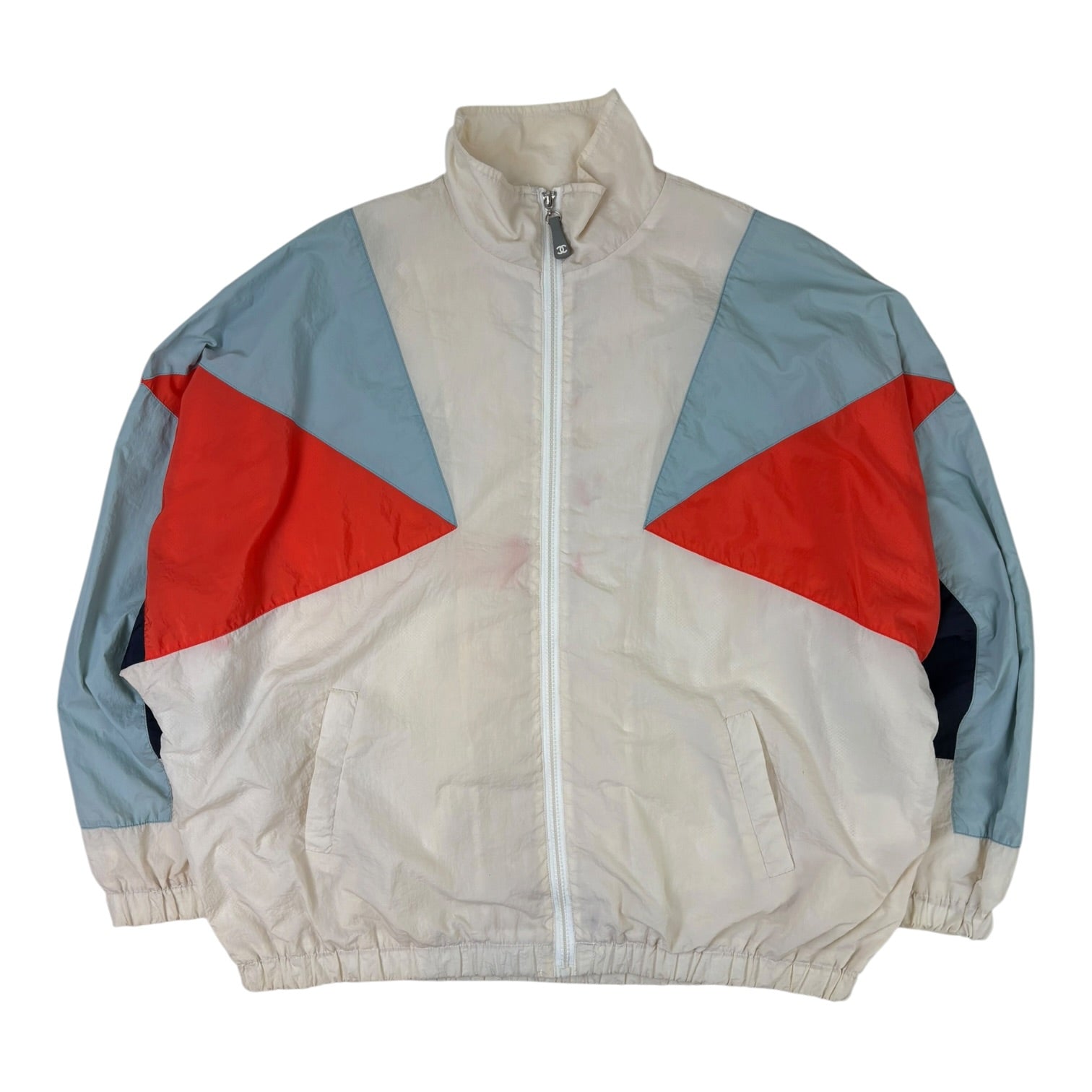 Vintage Chanel Sport Nylon Windbreaker White