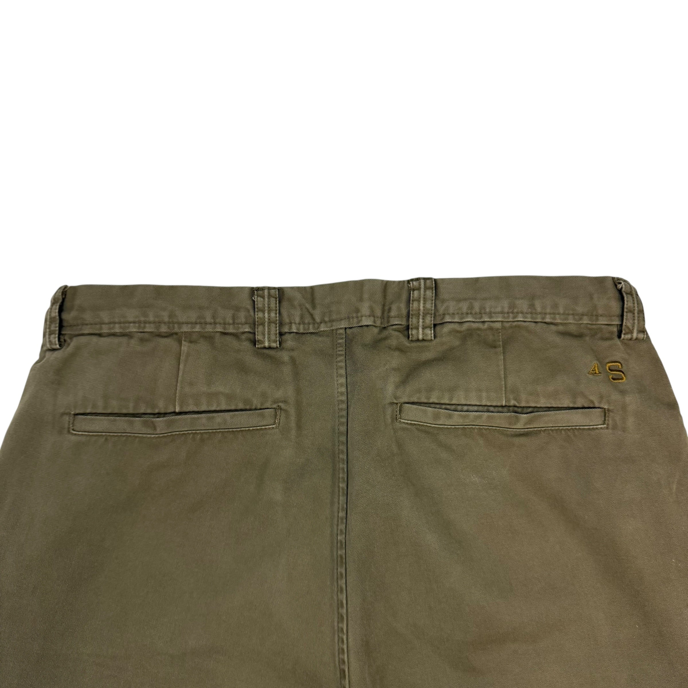 Acne Studios Regular Fit Chino Pants Olive Green