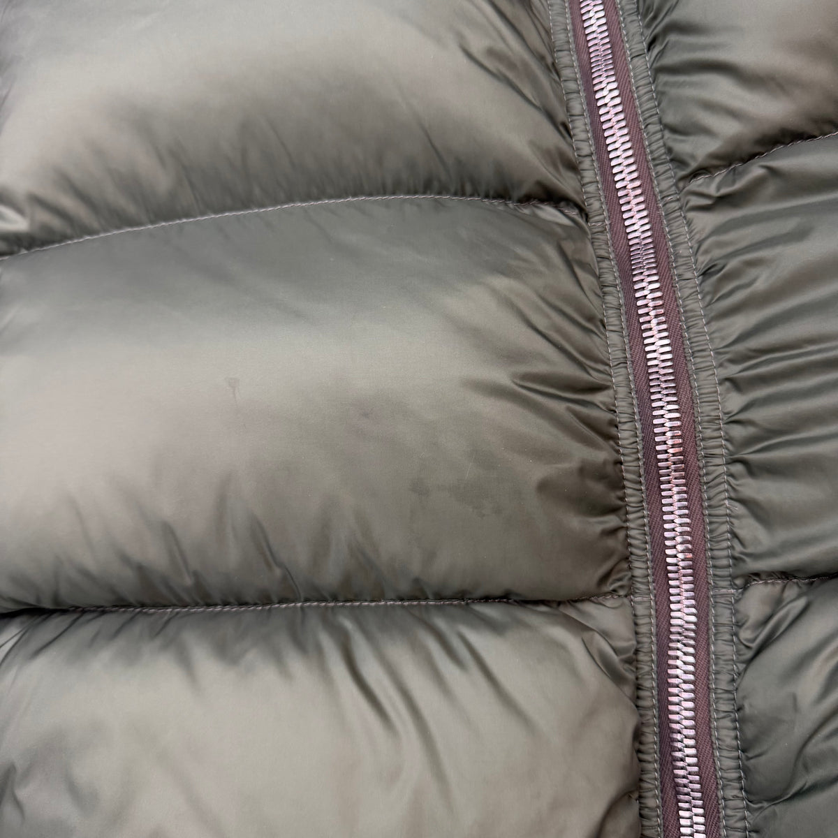 Rick Owens FW21 Gethsemane Flight Puffer Jacket Green