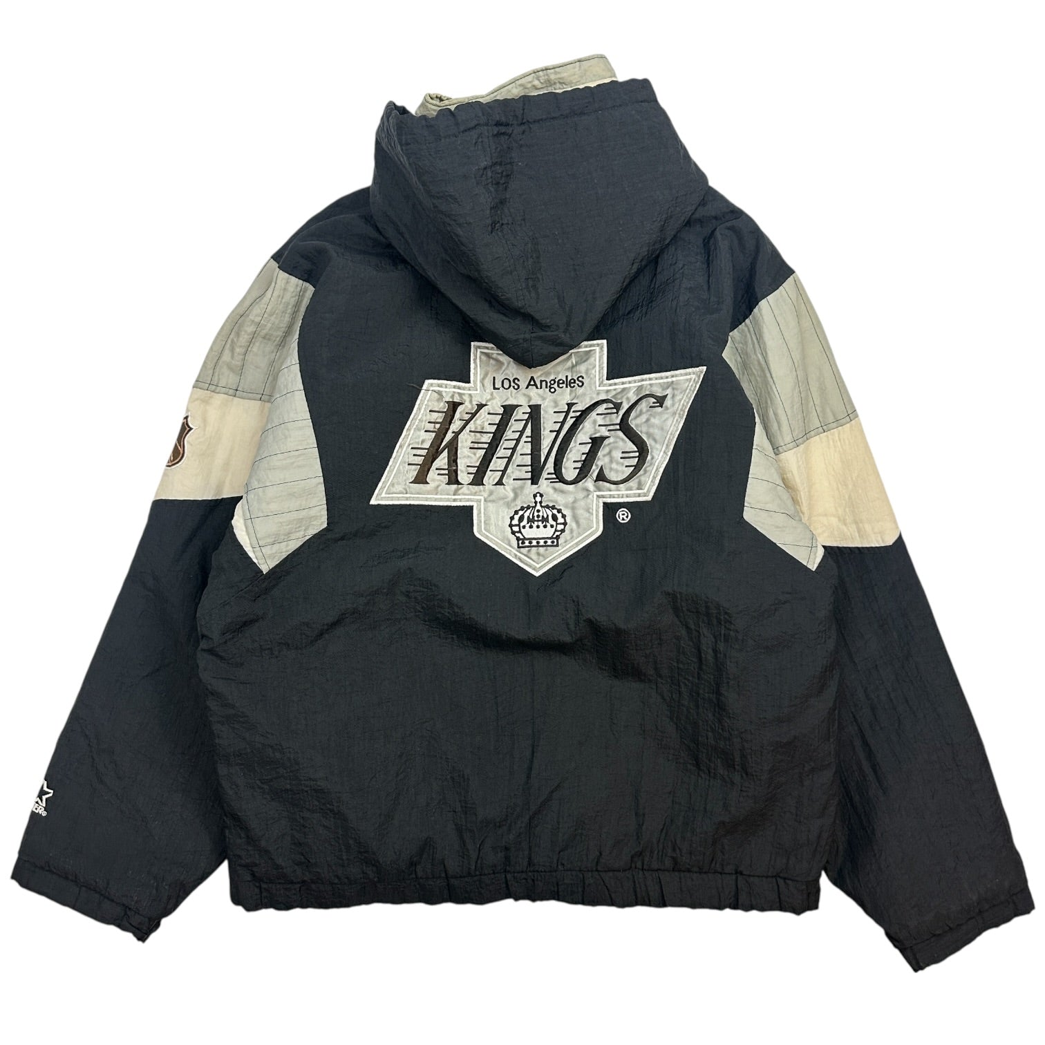 Vintage Los Angeles Kings Starter Pull Over Jacket Black