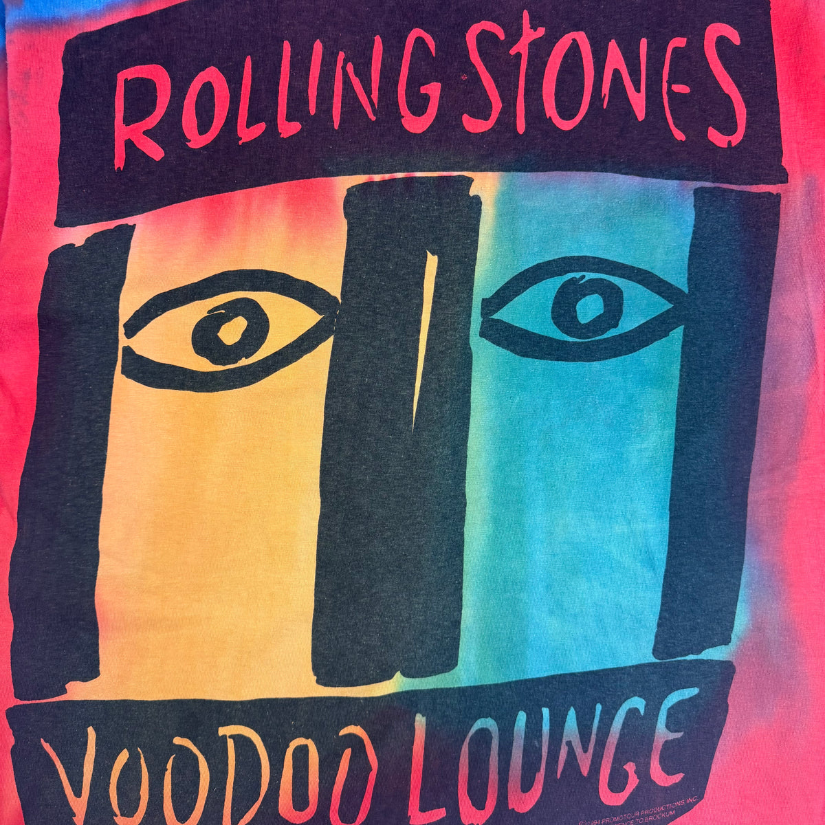 1994 The Rolling Stones Voodoo Lounge Tee Tie Dye