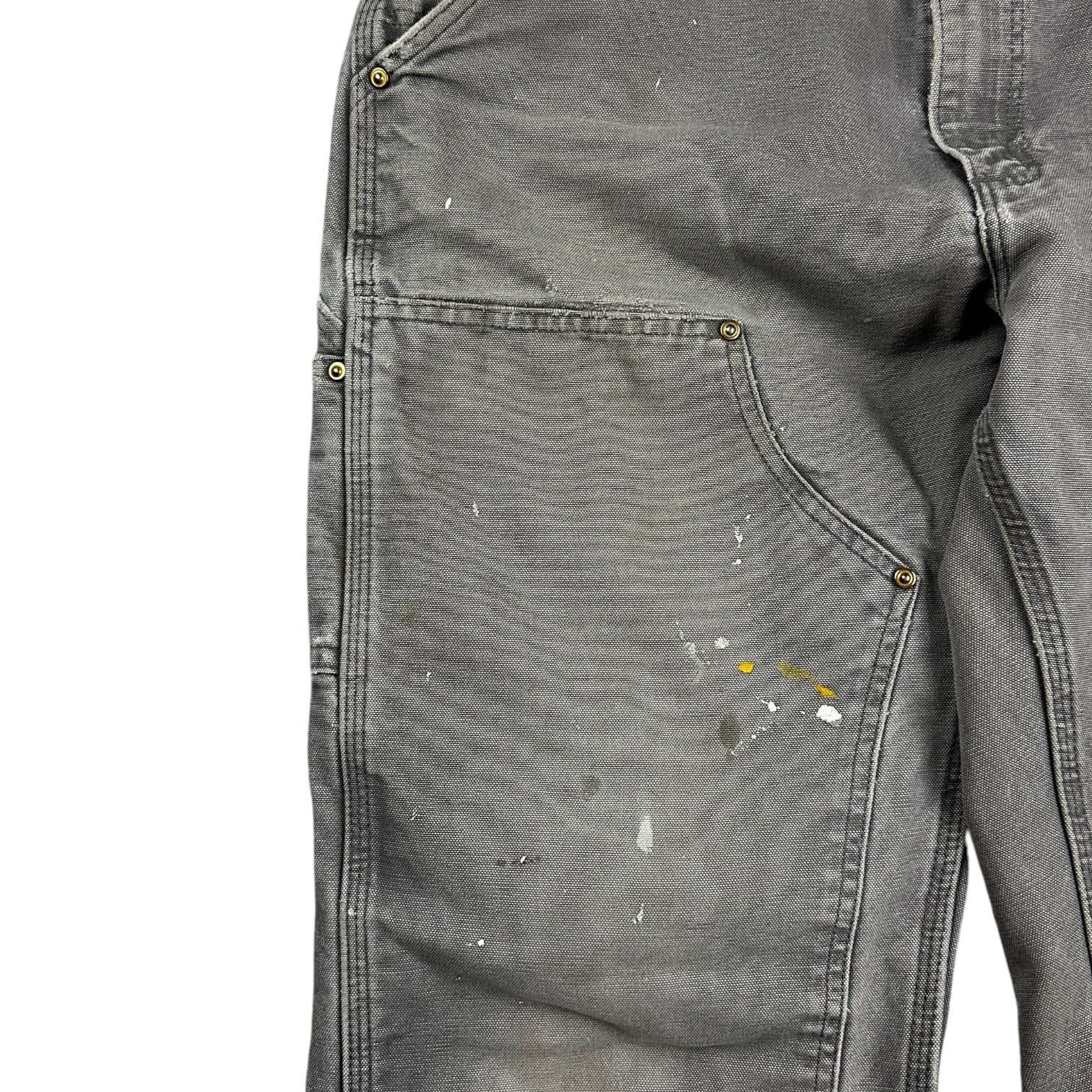Vintage Carhartt Double Knee Cargos Light Grey
