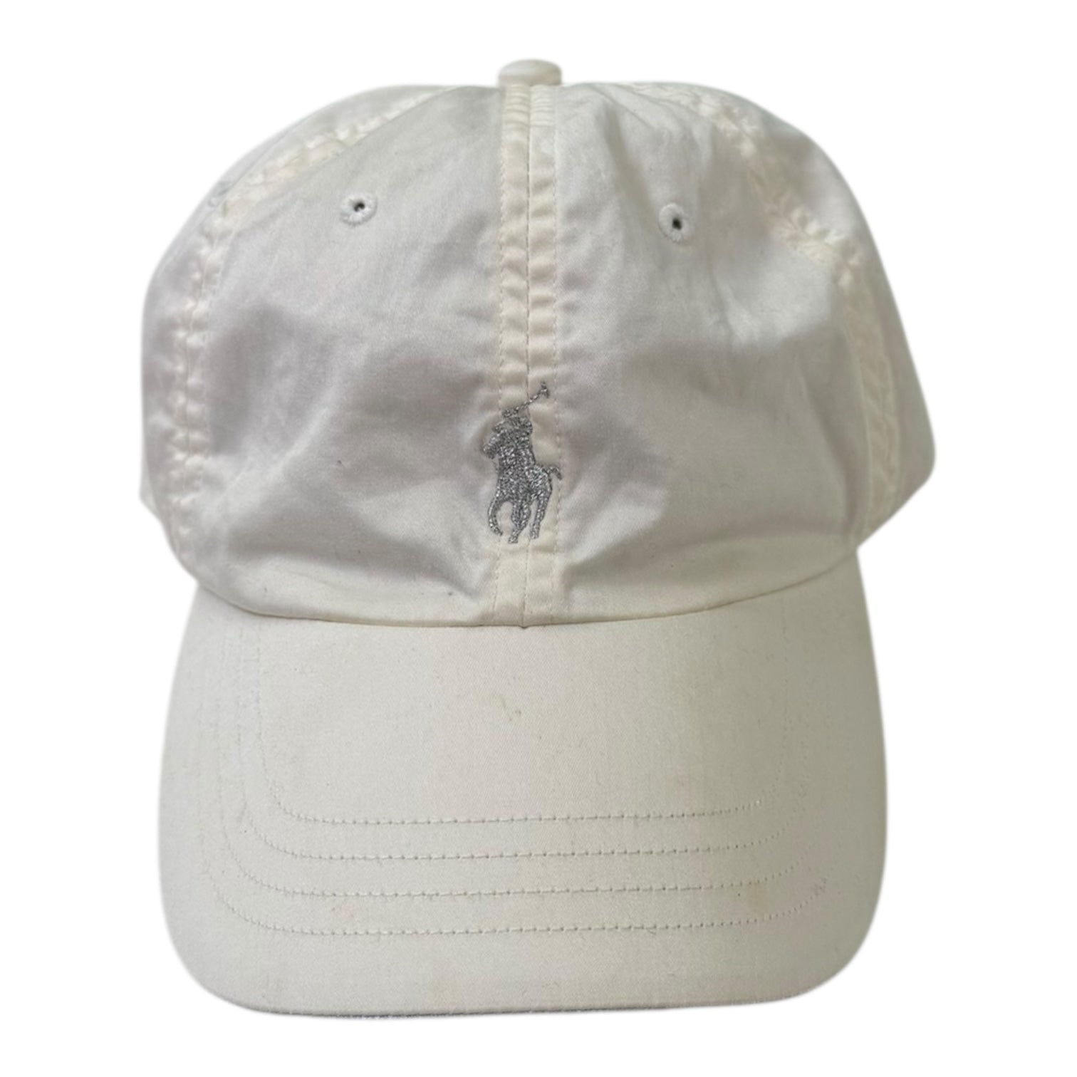 Vintage Ralph Lauren Golf Embroidered Logo StrapBack Hat White