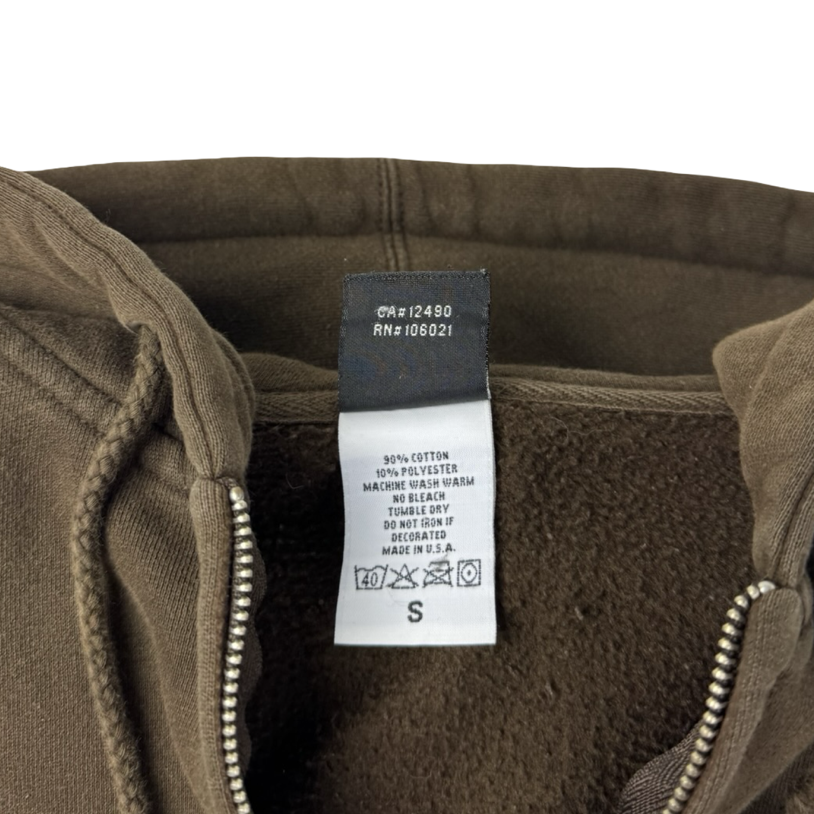 Vintage Flip Skateboards Zip Up Hoodie Brown