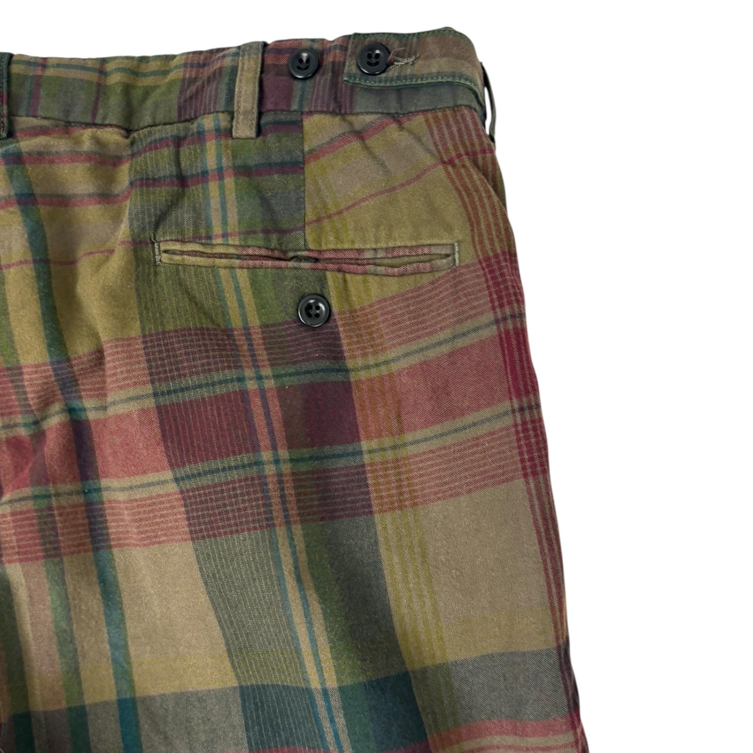 Vintage Polo Ralph Lauren Plaid Trouser Green