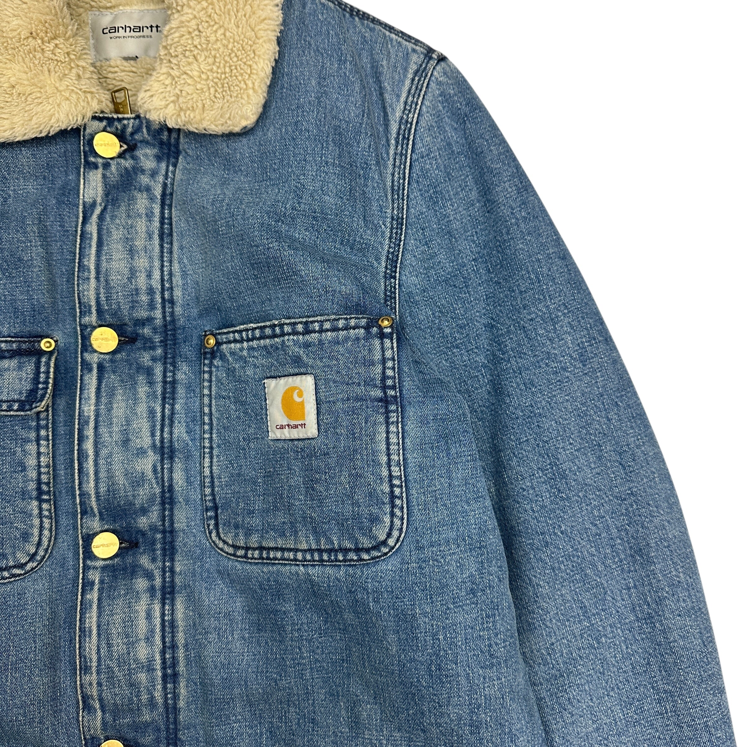 Carhartt WIP Light Wash Denim Phoenix Coat
