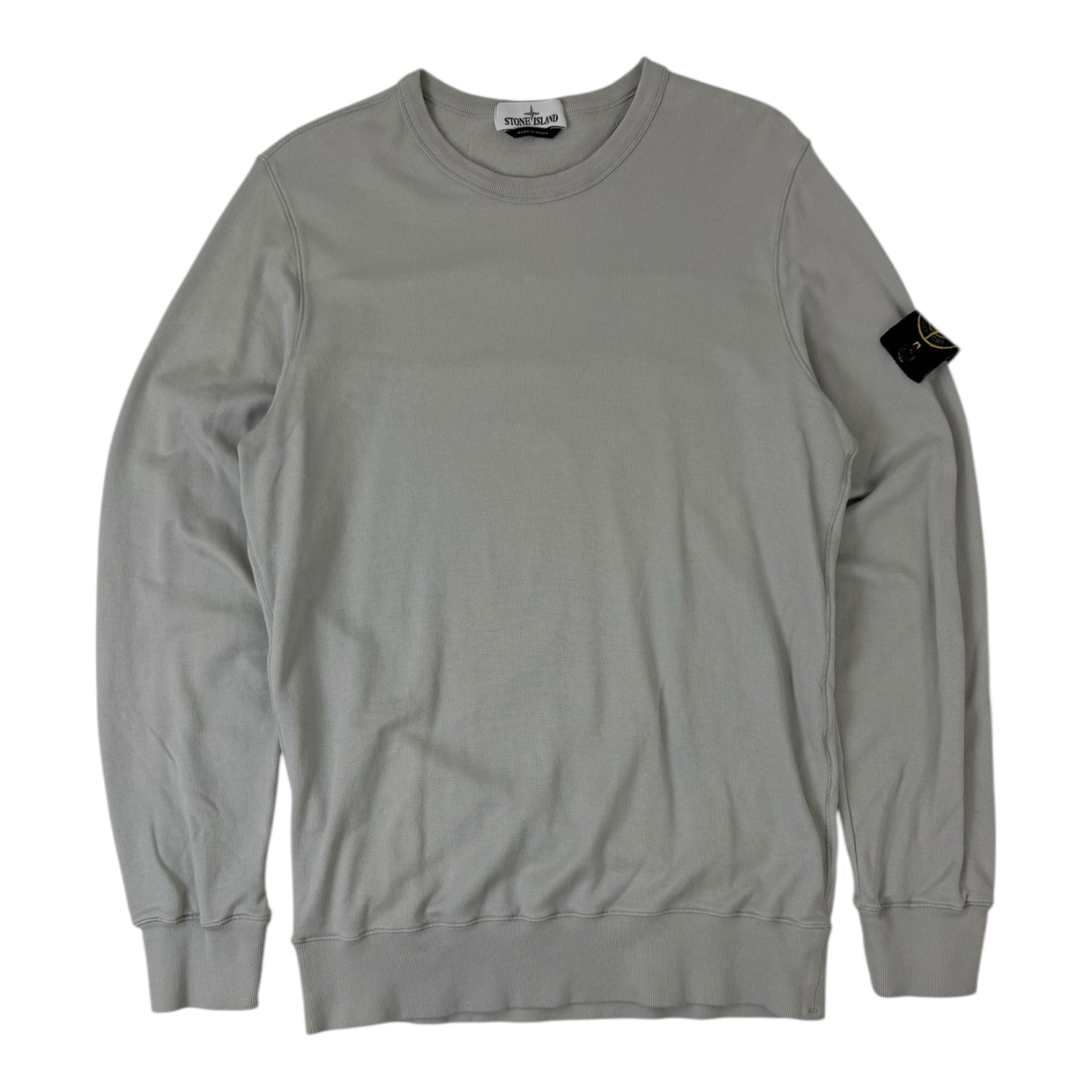 Stone Island Patch Logo Crewneck Cream