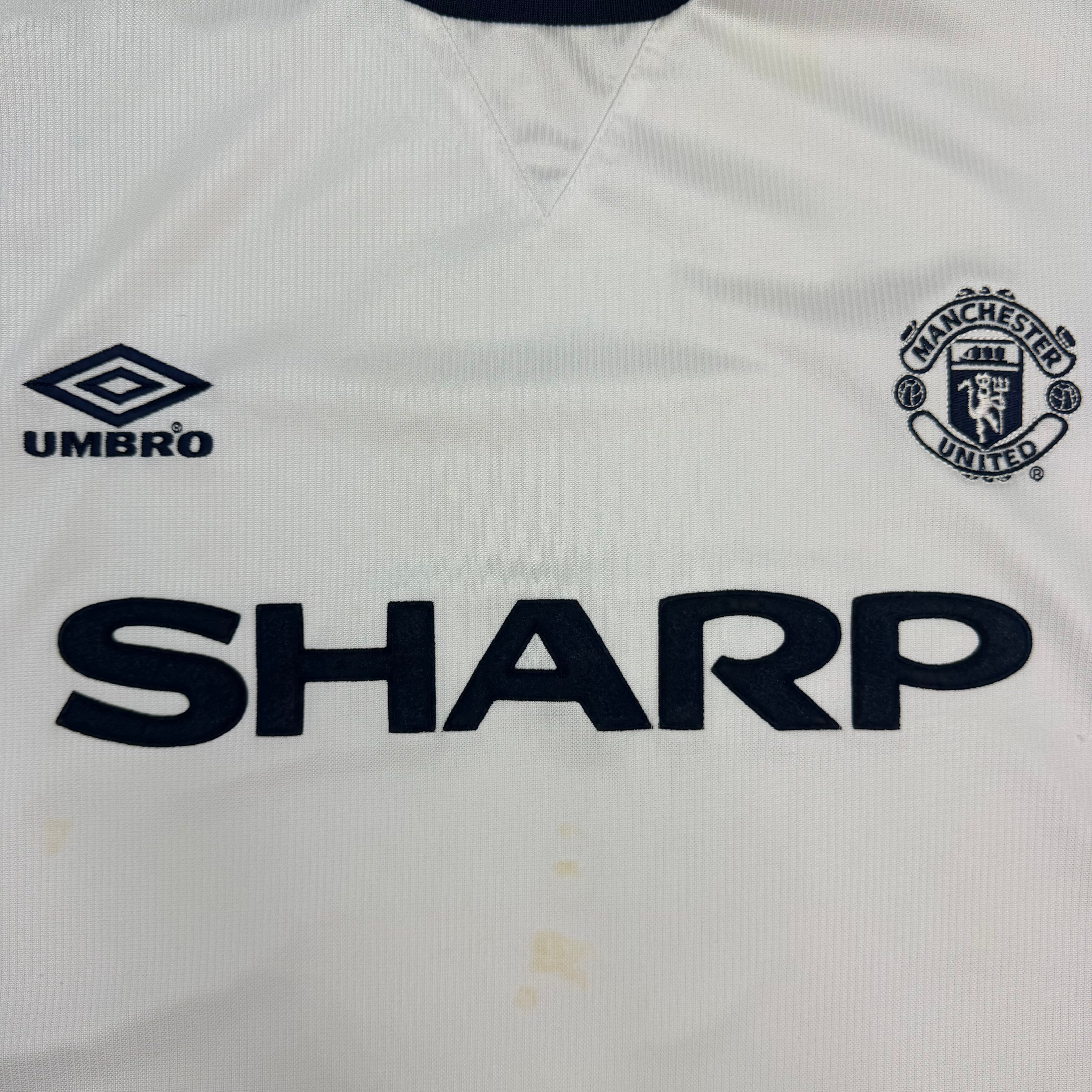 1999-00 Manchester United Third Umbro Jersey White
