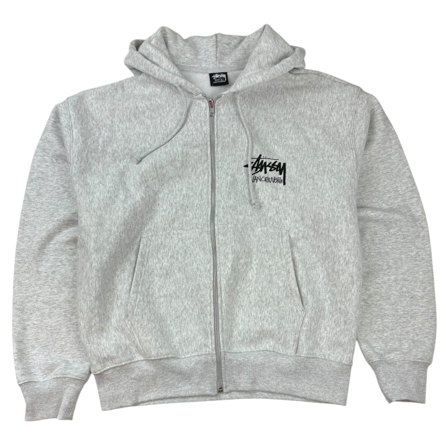 Stussy Vancouver Chapter Zip-Up Hoodie Ash Heather