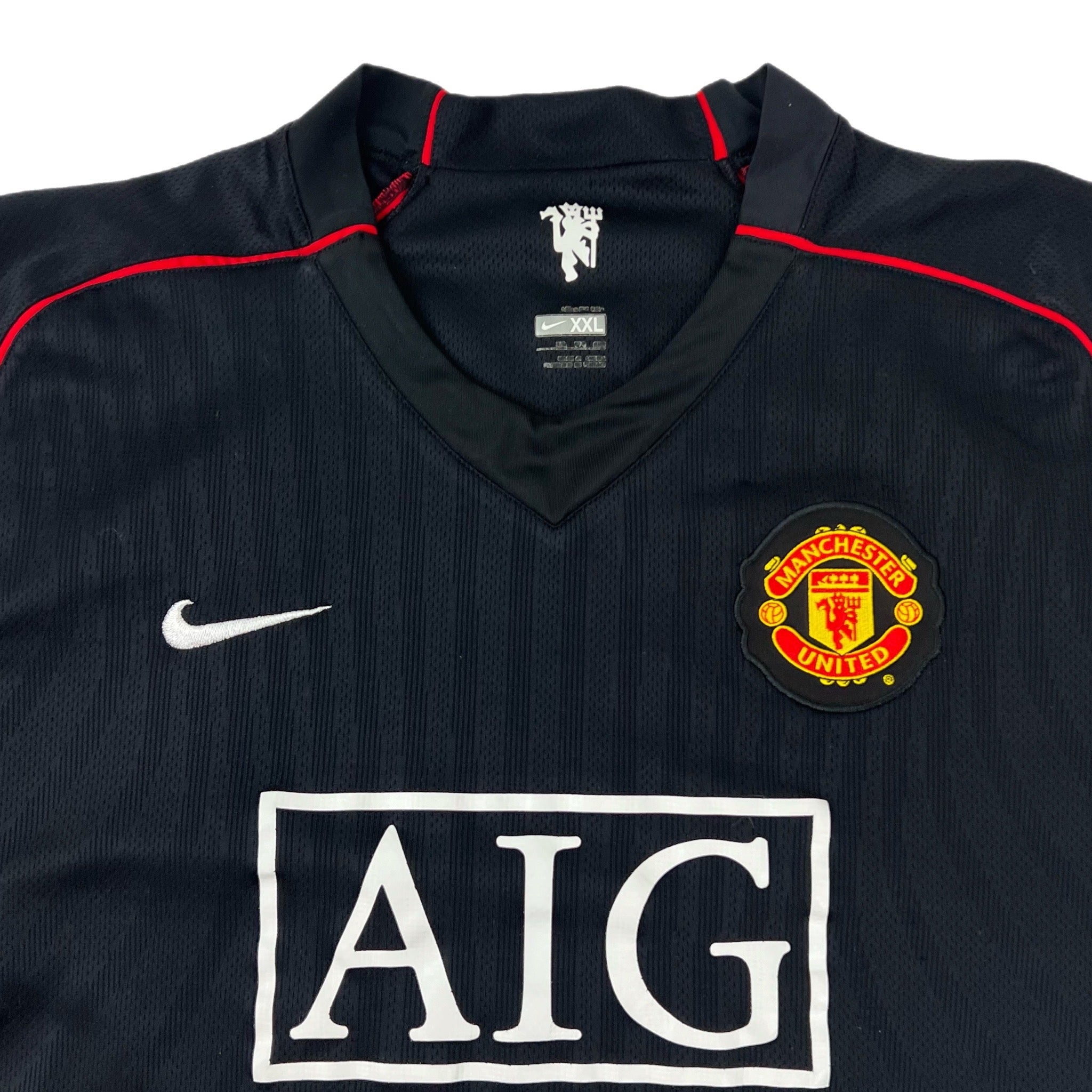 2007 Vintage Nike Manchester United  Away Jersey Black