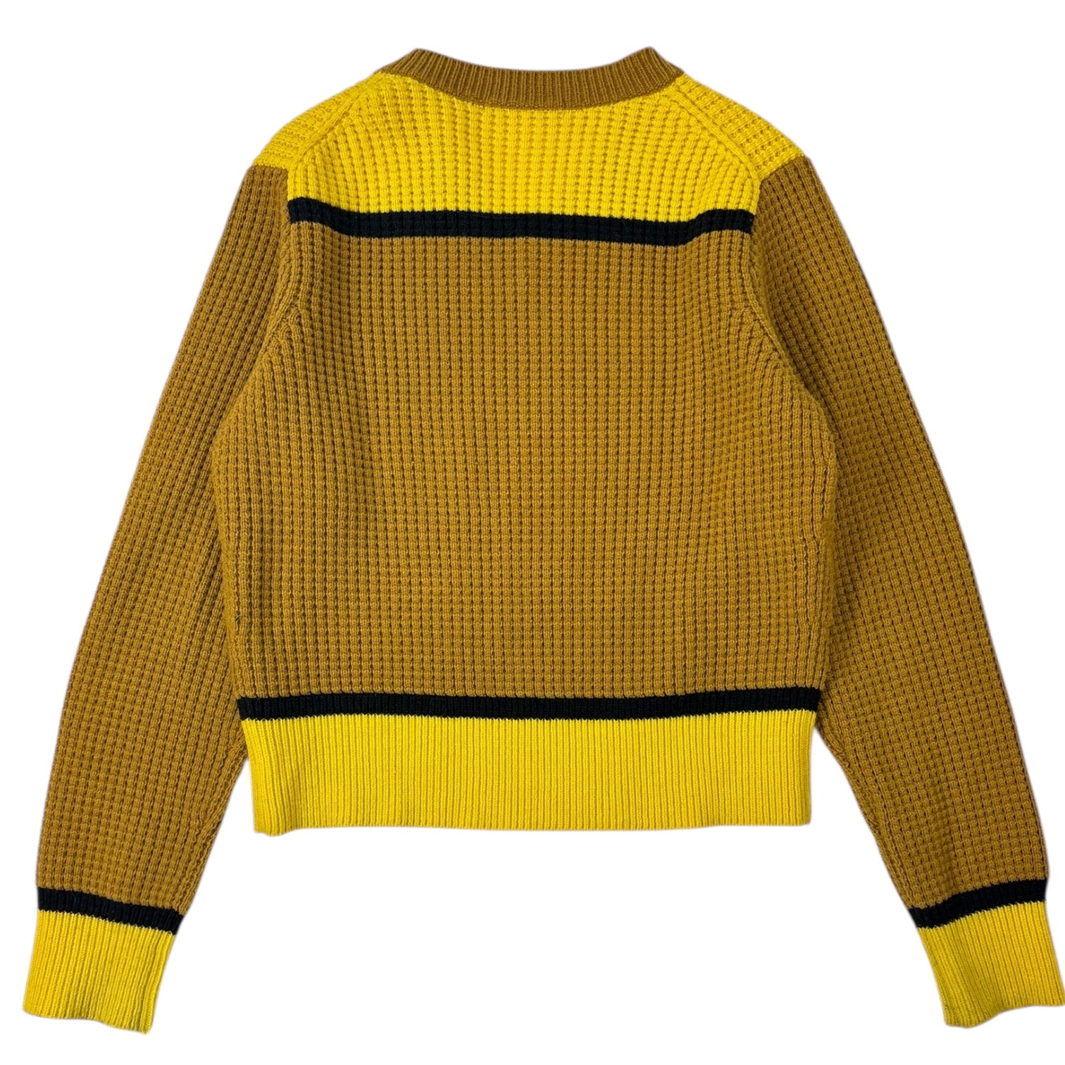 MARNI x Uniqlo FW22 Popcorn Knit V-Neck Sweater Yellow