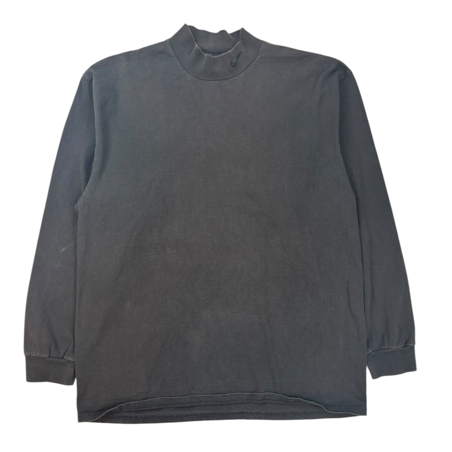 Vintage Nike Mock Neck Long Sleeve Shirt Black