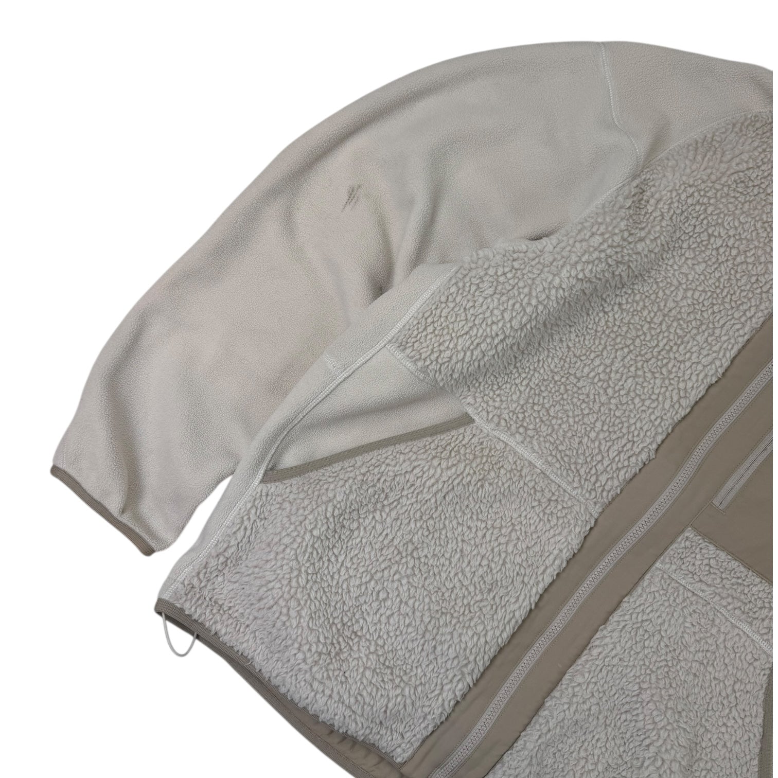 Uniqlo x White Mountaineering Fleece Full-Zip Jacket Natural