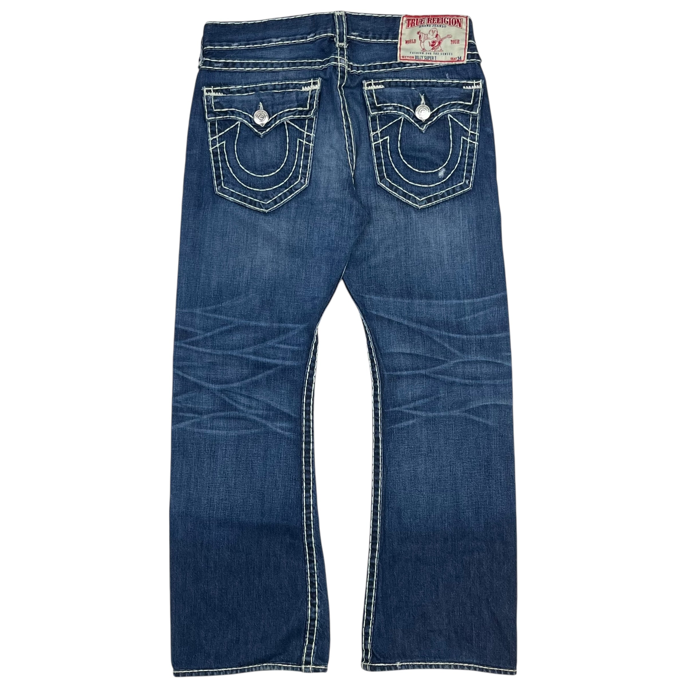 Vintage True Religion Billy Super T Denim Pants Medium Wash Blue