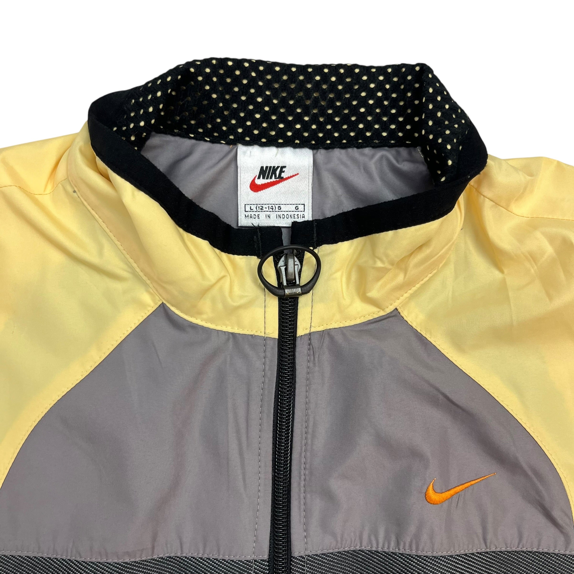 Vintage Nike Windbreaker Vest Grey/Yellow