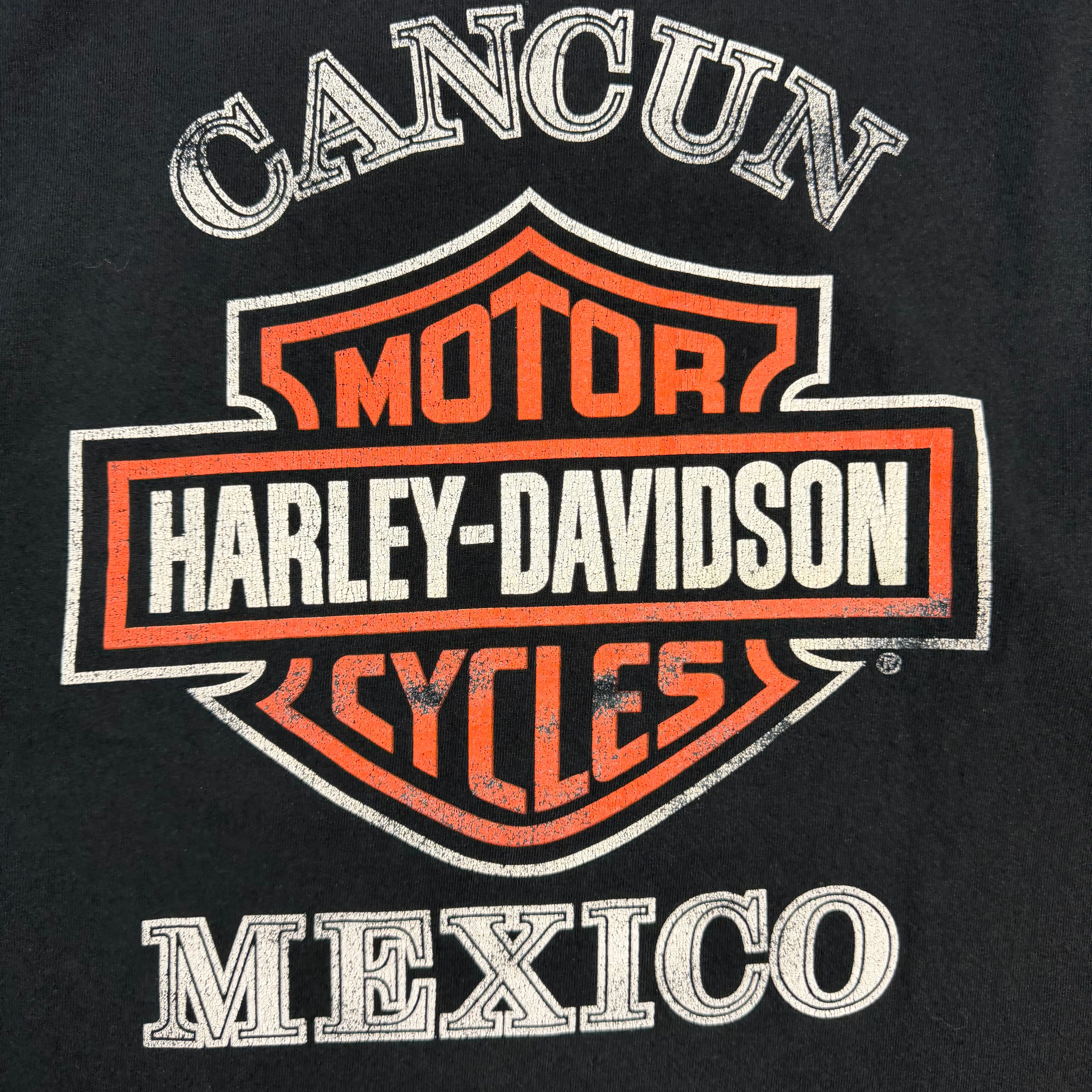Vintage Harley Davidson Cancun Mexico Longsleeve Black