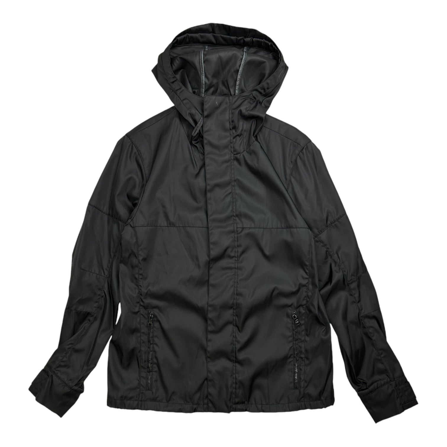 Prada Nylon Zip Up Jacket Blacked