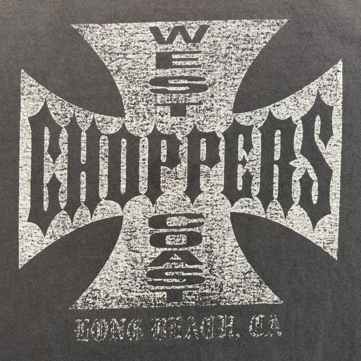Vintage West Coast Choppers T-Shirt Faded Black