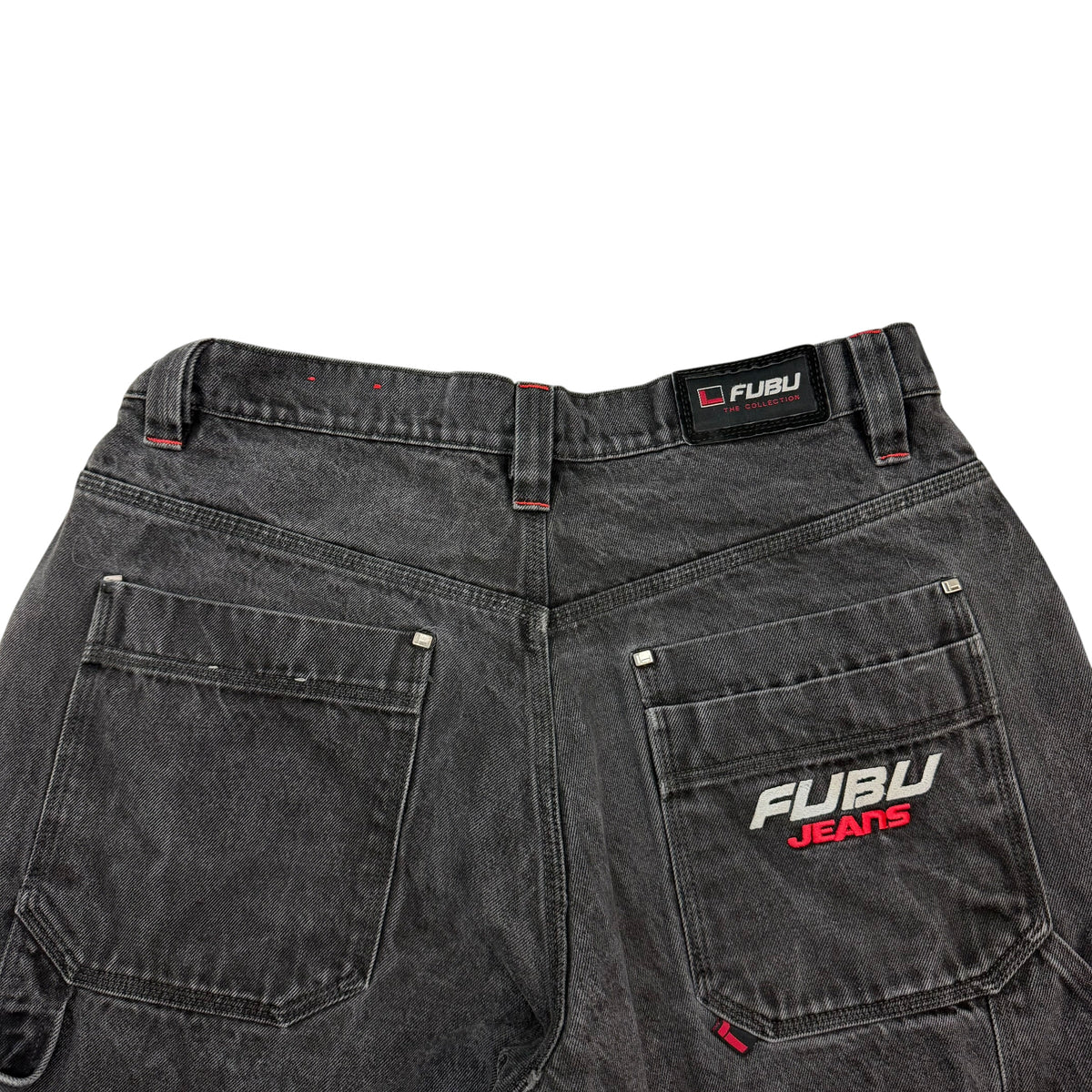 Vintage FUBU Denim Carpenter Pants Black