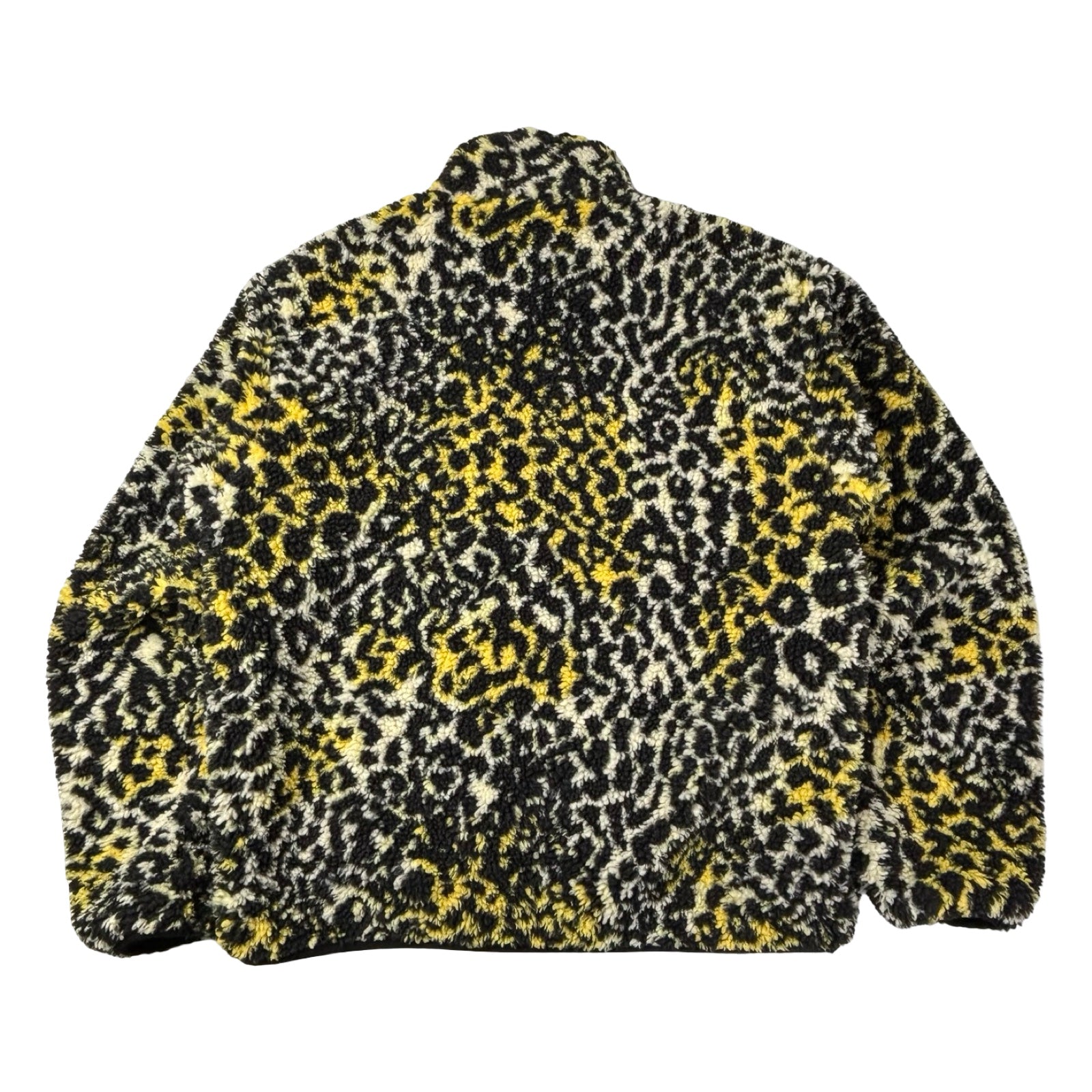 Stussy Sherpa Reversible Jacket Yellow Leopard