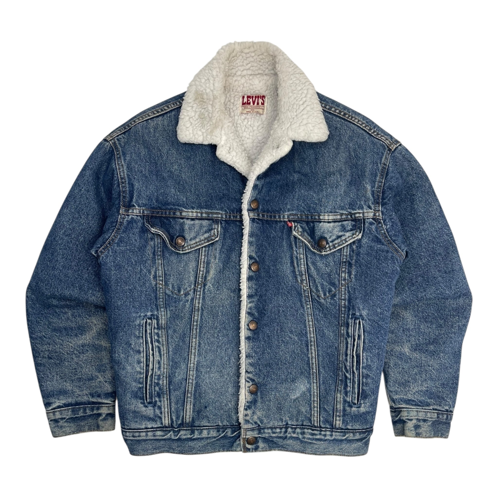 Vintage Levi's USA Made Sherpa Denim Jacket