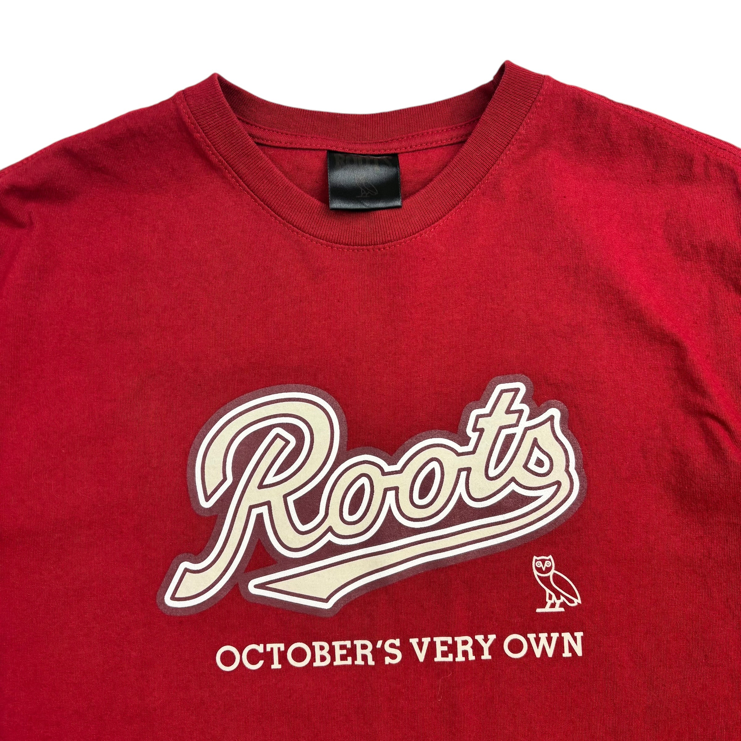 OVO X Roots Heritage Owl Tee Red