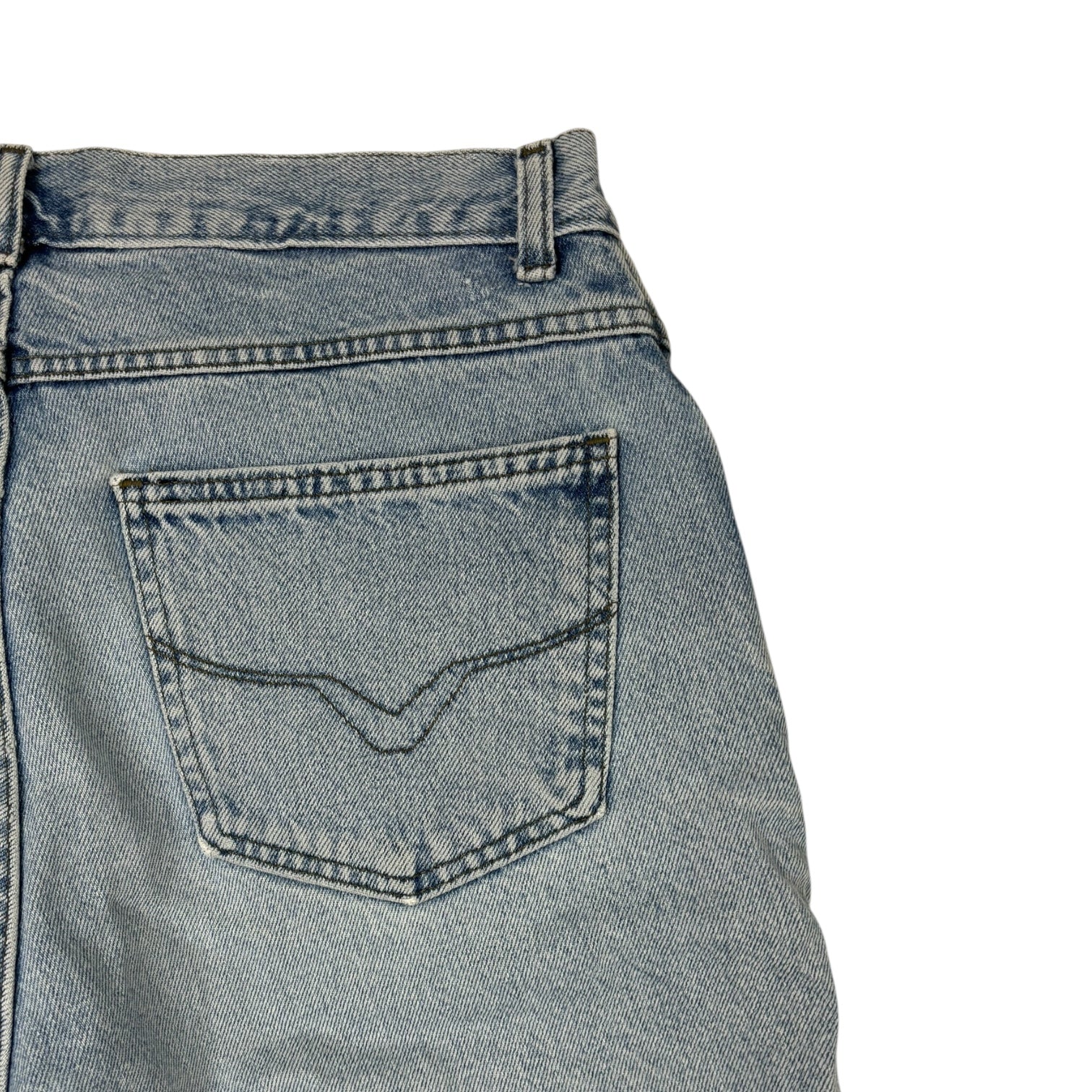 Vintage Harley Davidson Denim Shorts Light Wash