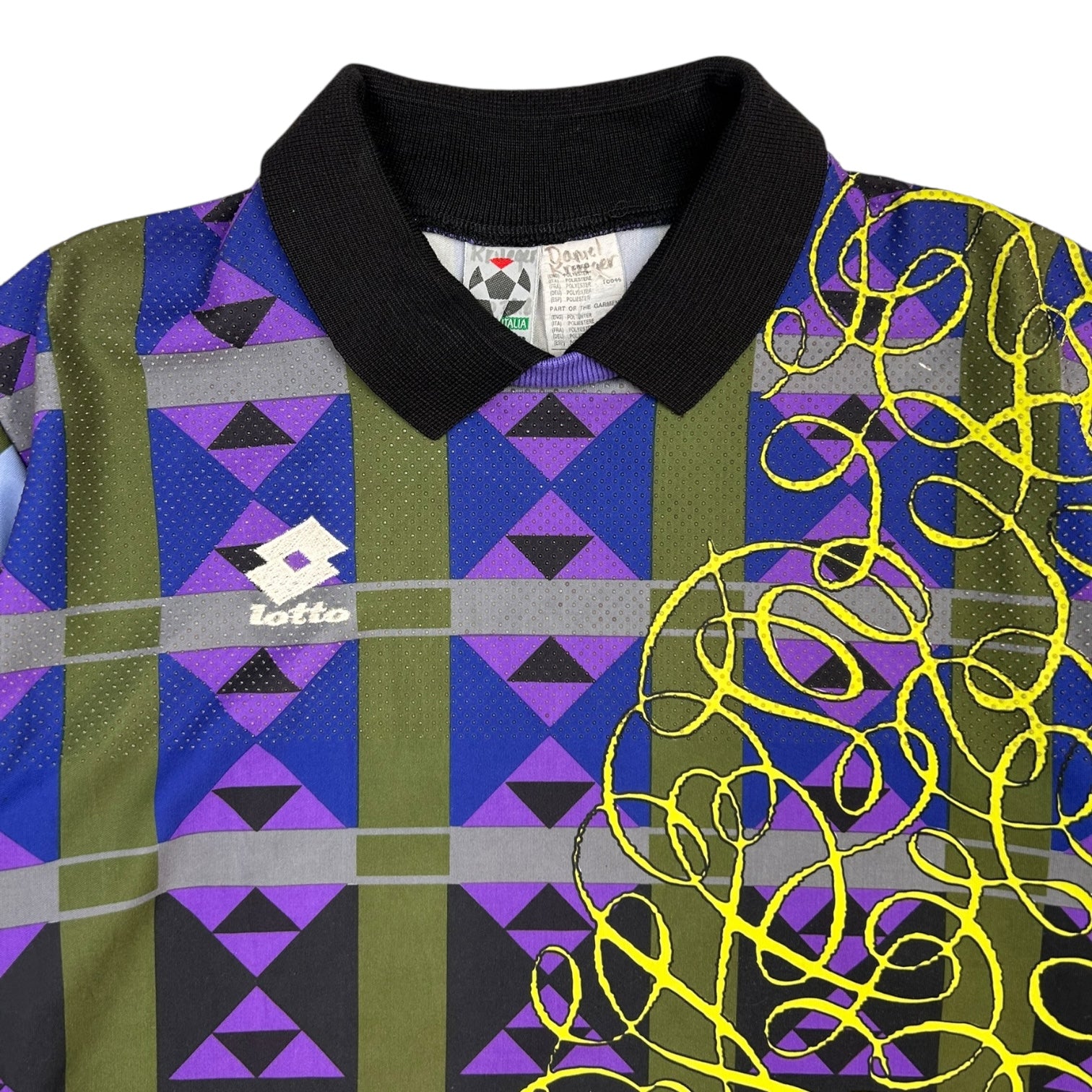 Vintage Lotto 1996 Netherlands Goalkeeper Jersey Blue/Purple/Green
