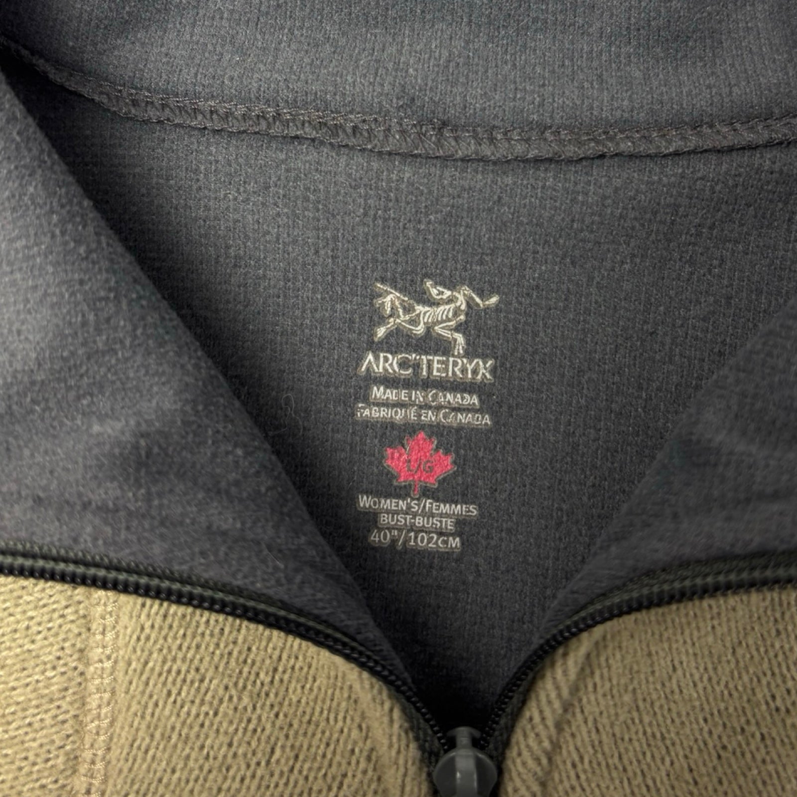 (W) Arc’teryx Polartec Covert Full-Zip Jacket Khaki