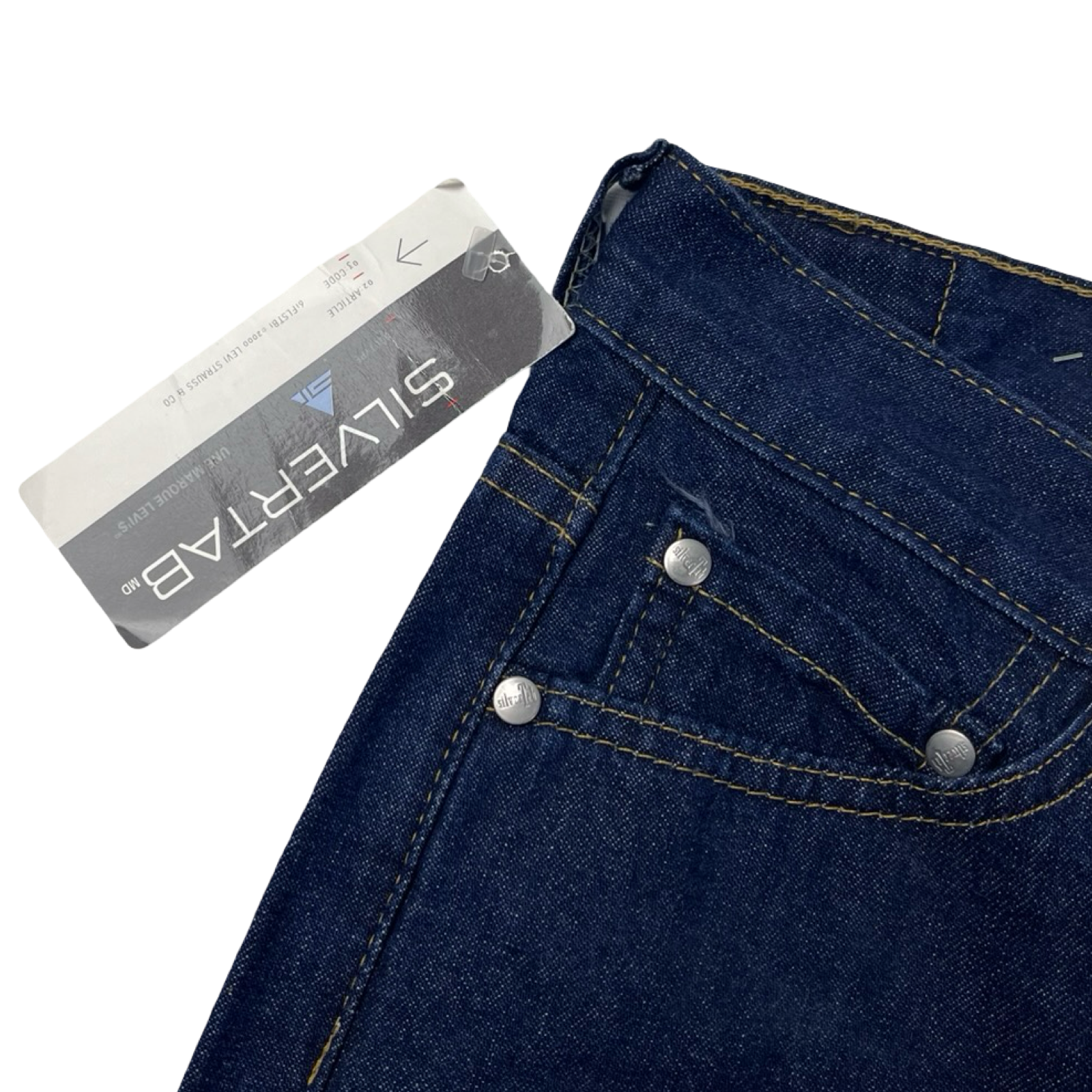 (W) Vintage Y2K Silvertab Flared Jean Pant Dark Wash