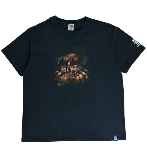 2004 Def Jam: Fight For NY EA Games Promo Tee Faded Black