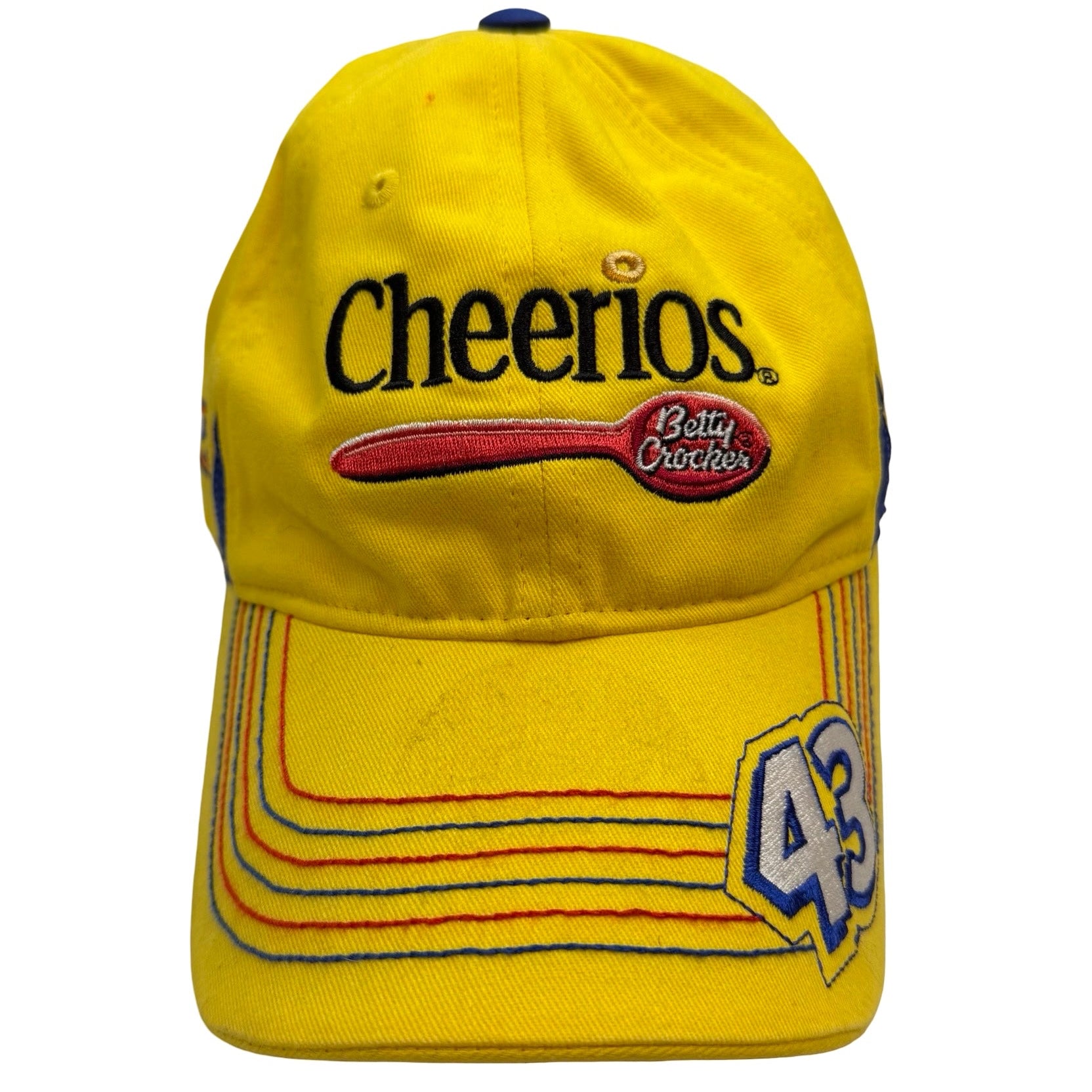 Vintage Chase Authentics Bobby Labonte NASCAR Cheerios Embroidered Hat Yellow