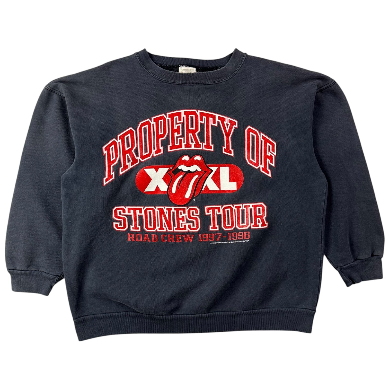 1997 Rolling Stones ‘Property Of Stones Tour’ Crewneck Faded Grey
