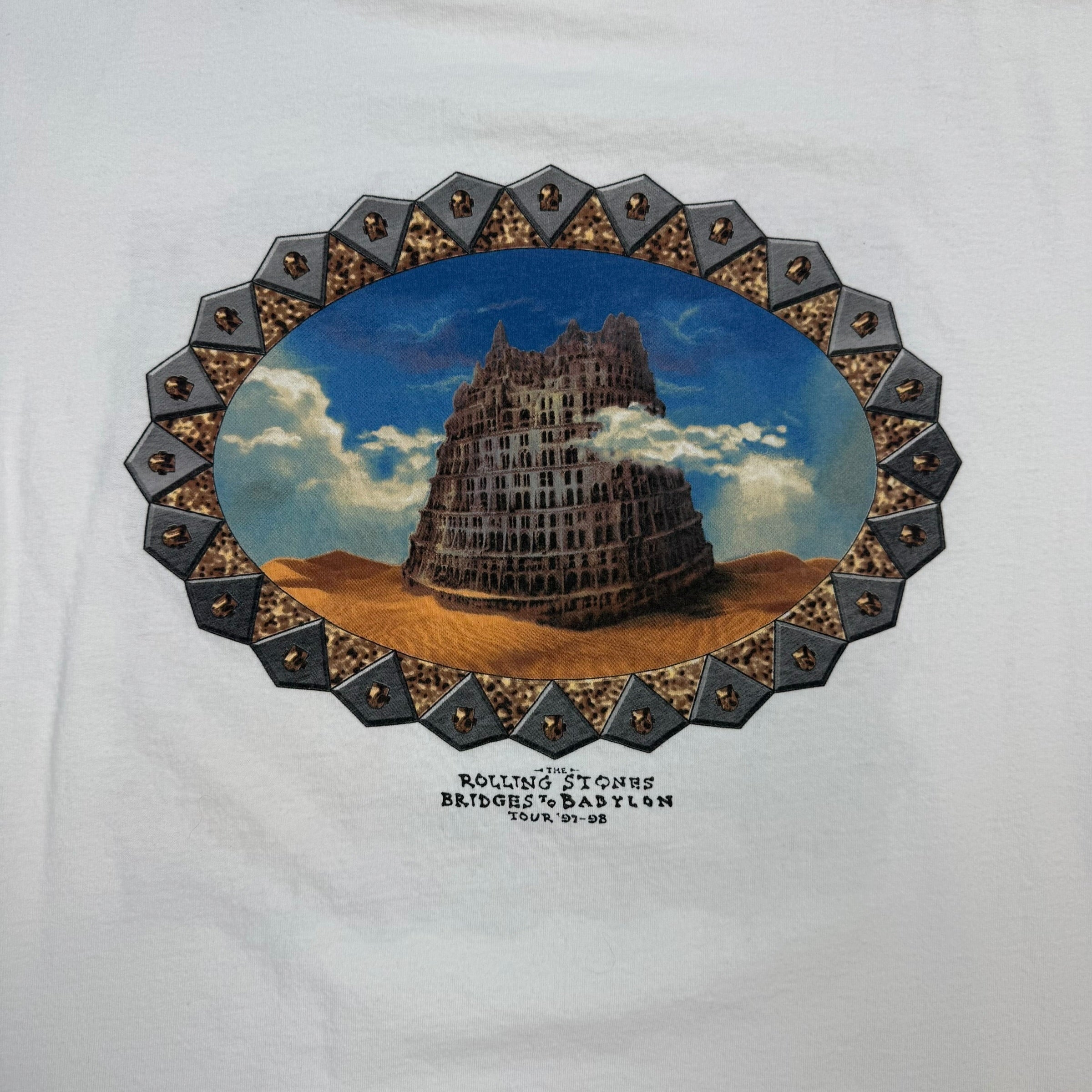 1997 The Rolling Stones Bridges To Babylon Tour Tee White