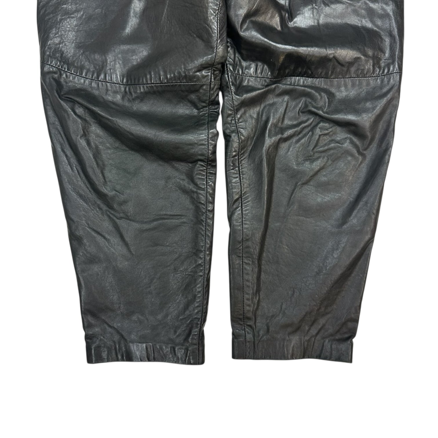 Vintage Leather Pants Black