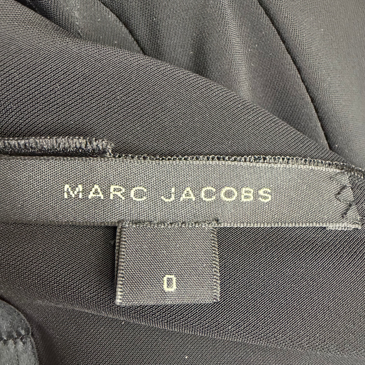 (W) Marc Jacobs Pearl Embellished Silk Dress Black