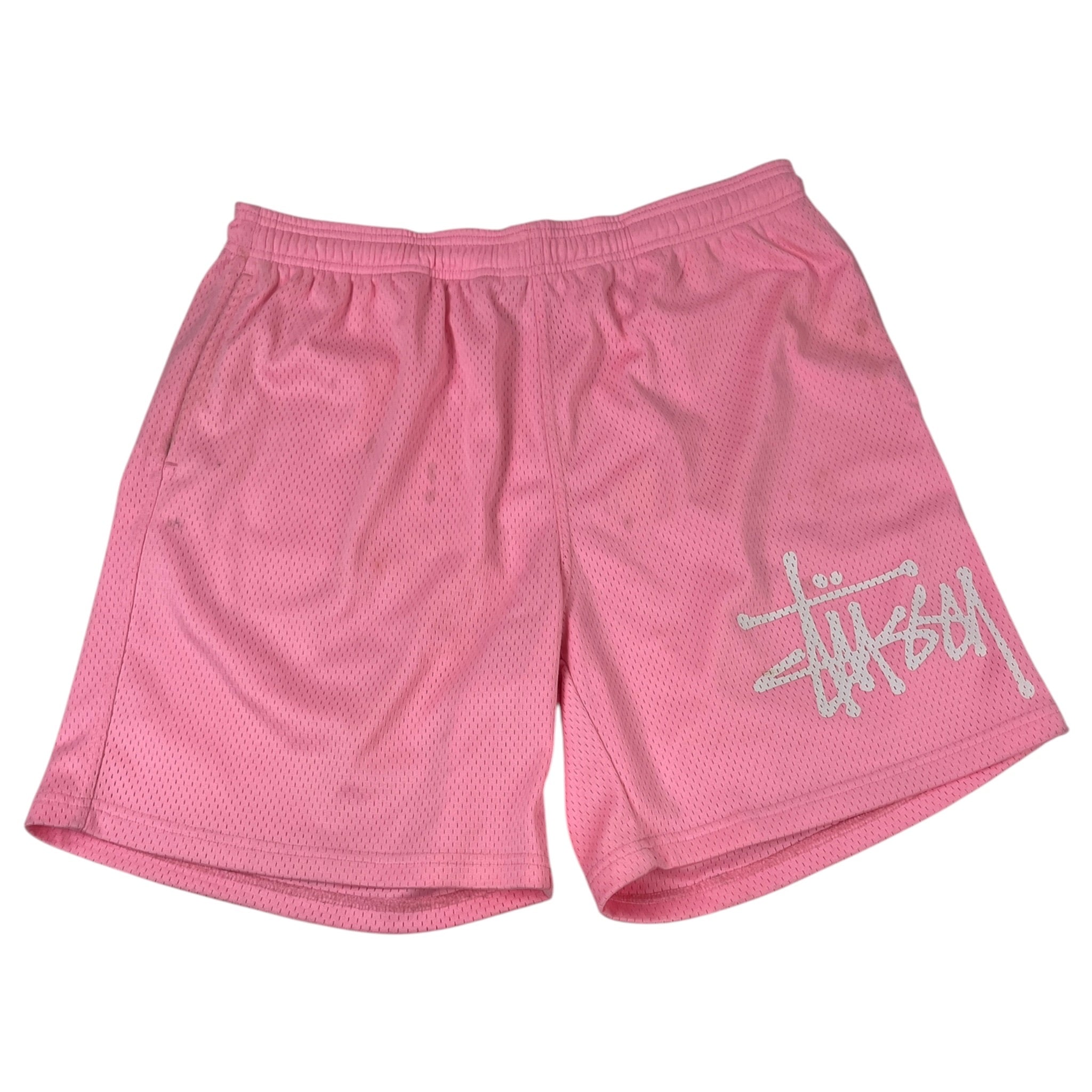 Stussy Big Basic Mesh Short Pink