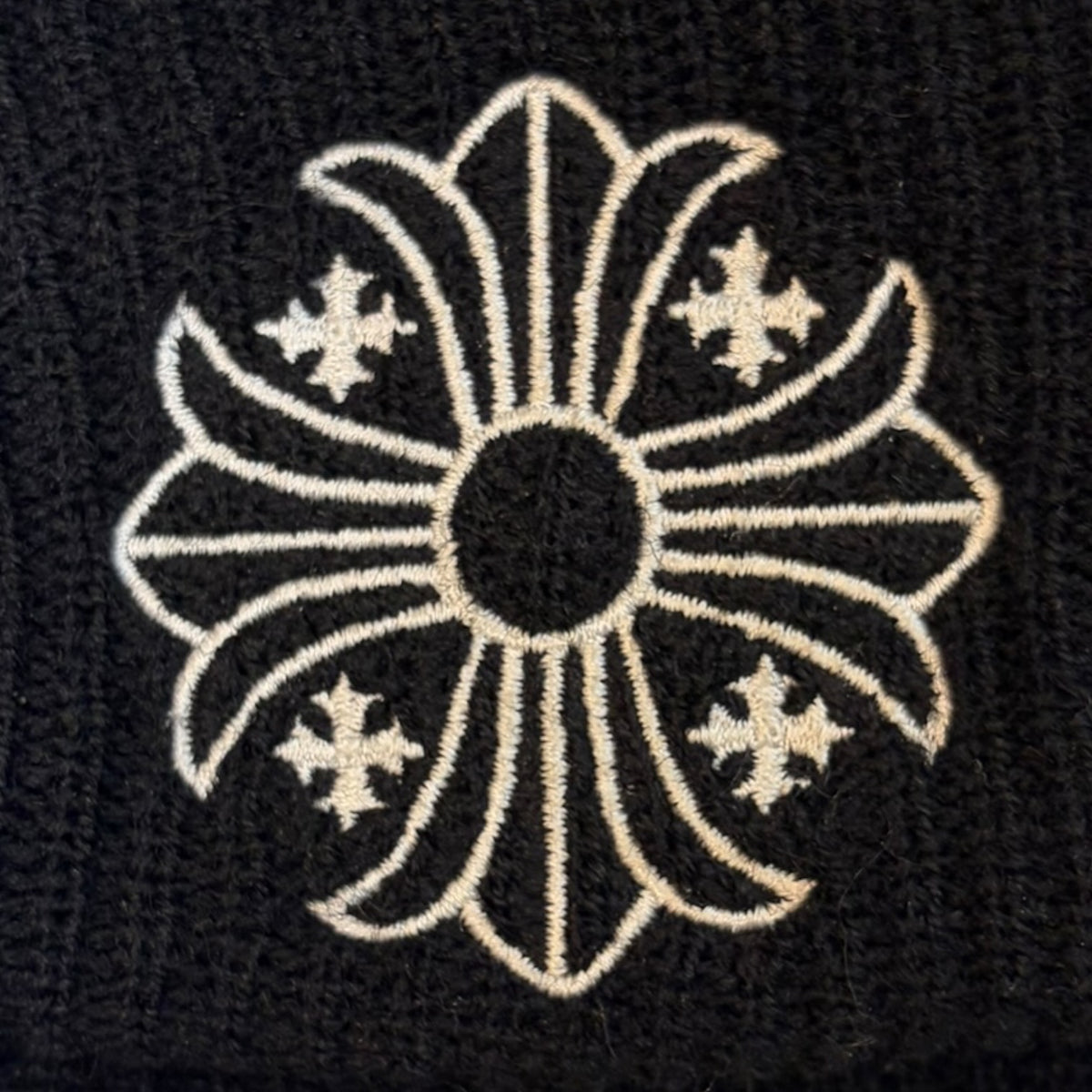 Chrome Hearts Plus Cross Beanie Black