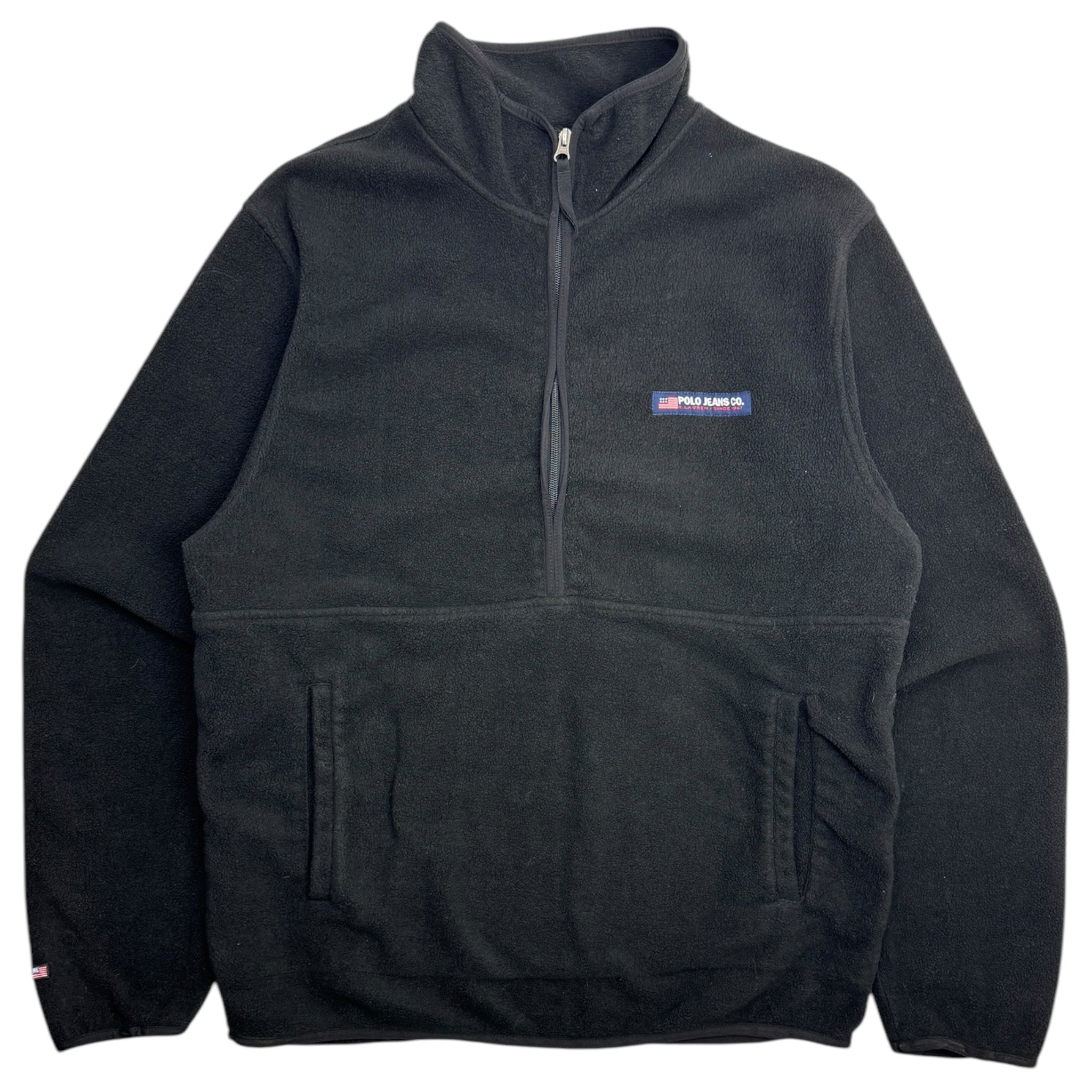 Vintage Polo Sport Ralph Lauren 1/2 Zip Fleece Black