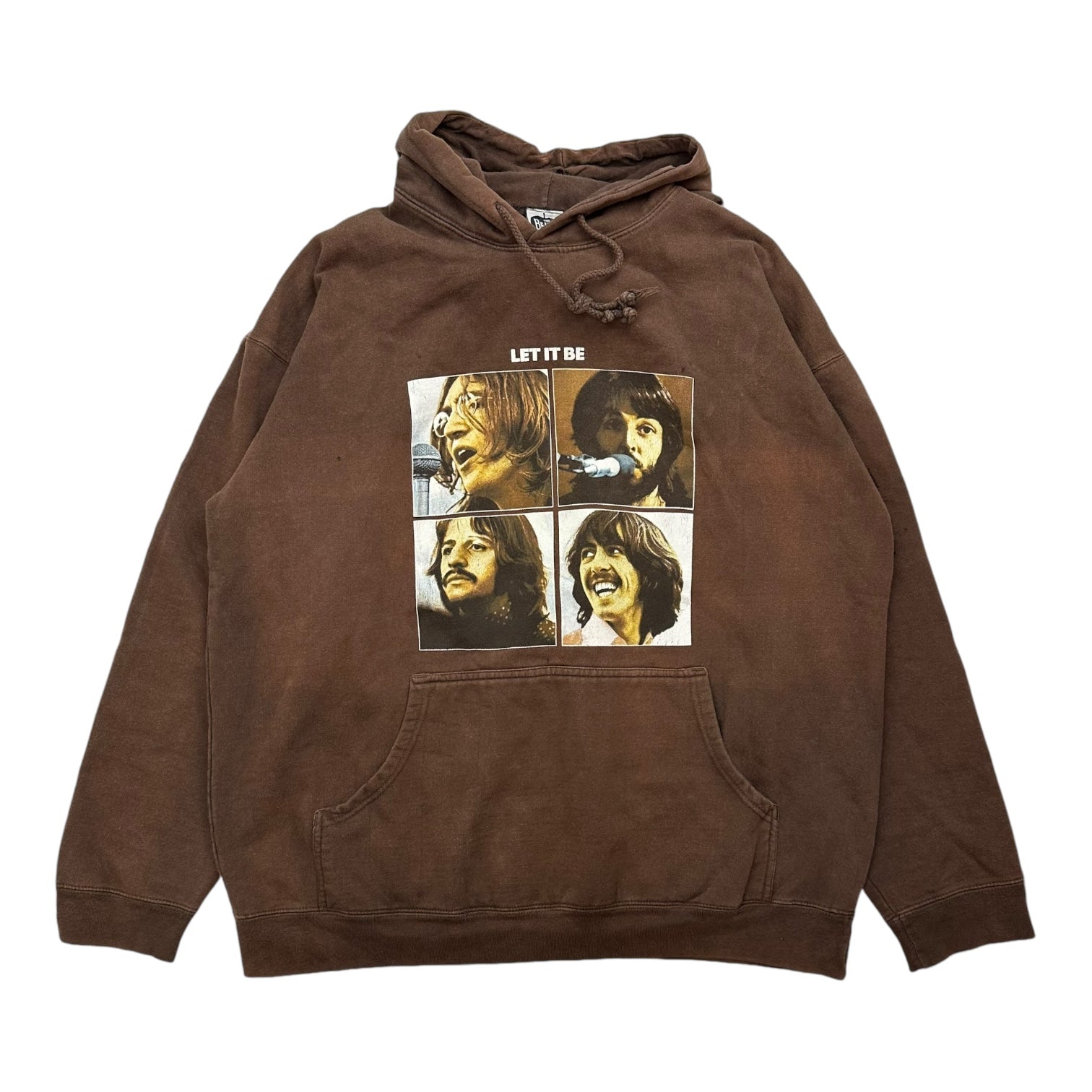 Vintage Beatles “Let It Be” Hoodie Brown