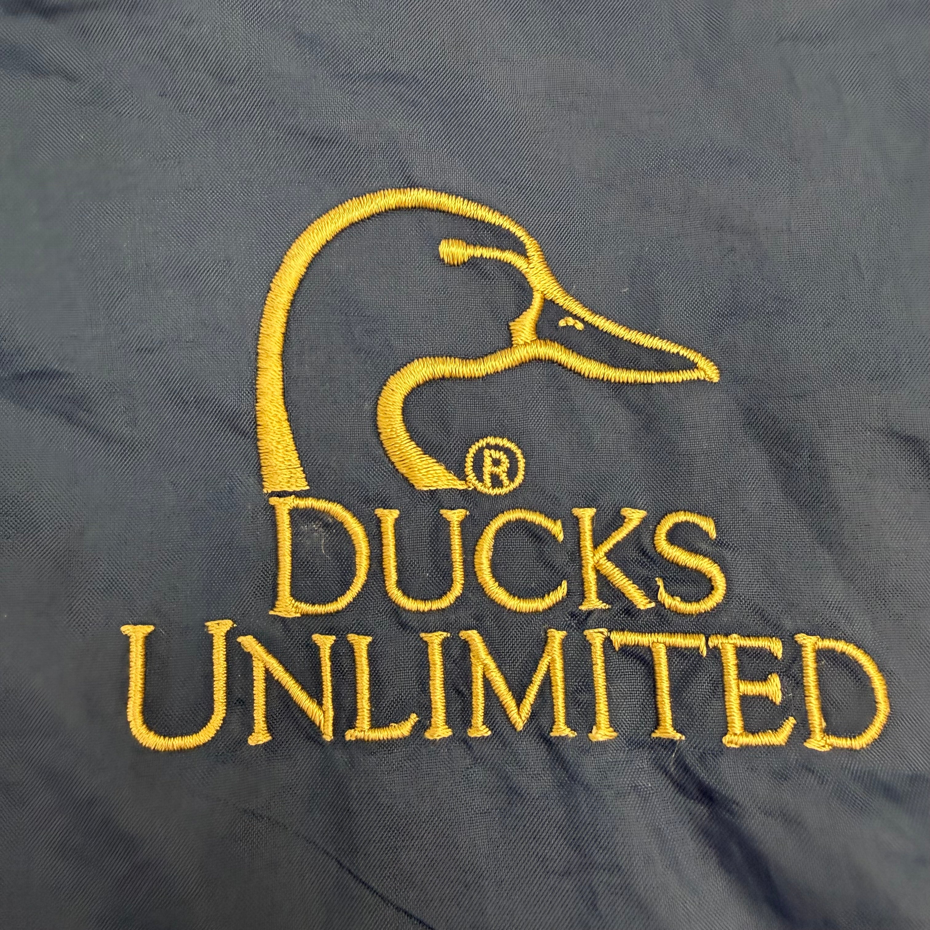 Vintage Ducks Unlimited Pullover Windbreaker Navy
