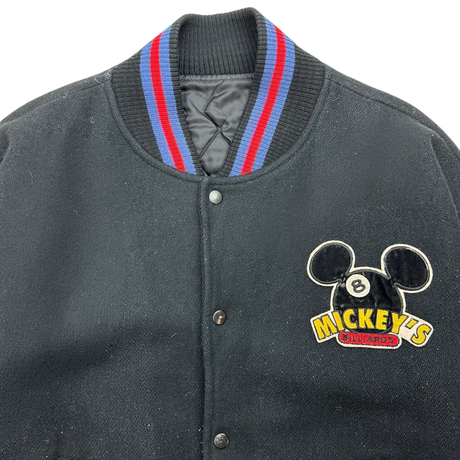 Vintage Disney Mickey Mouse ‘Mickey’s Billiards’ 8 Ball Varsity Jacket