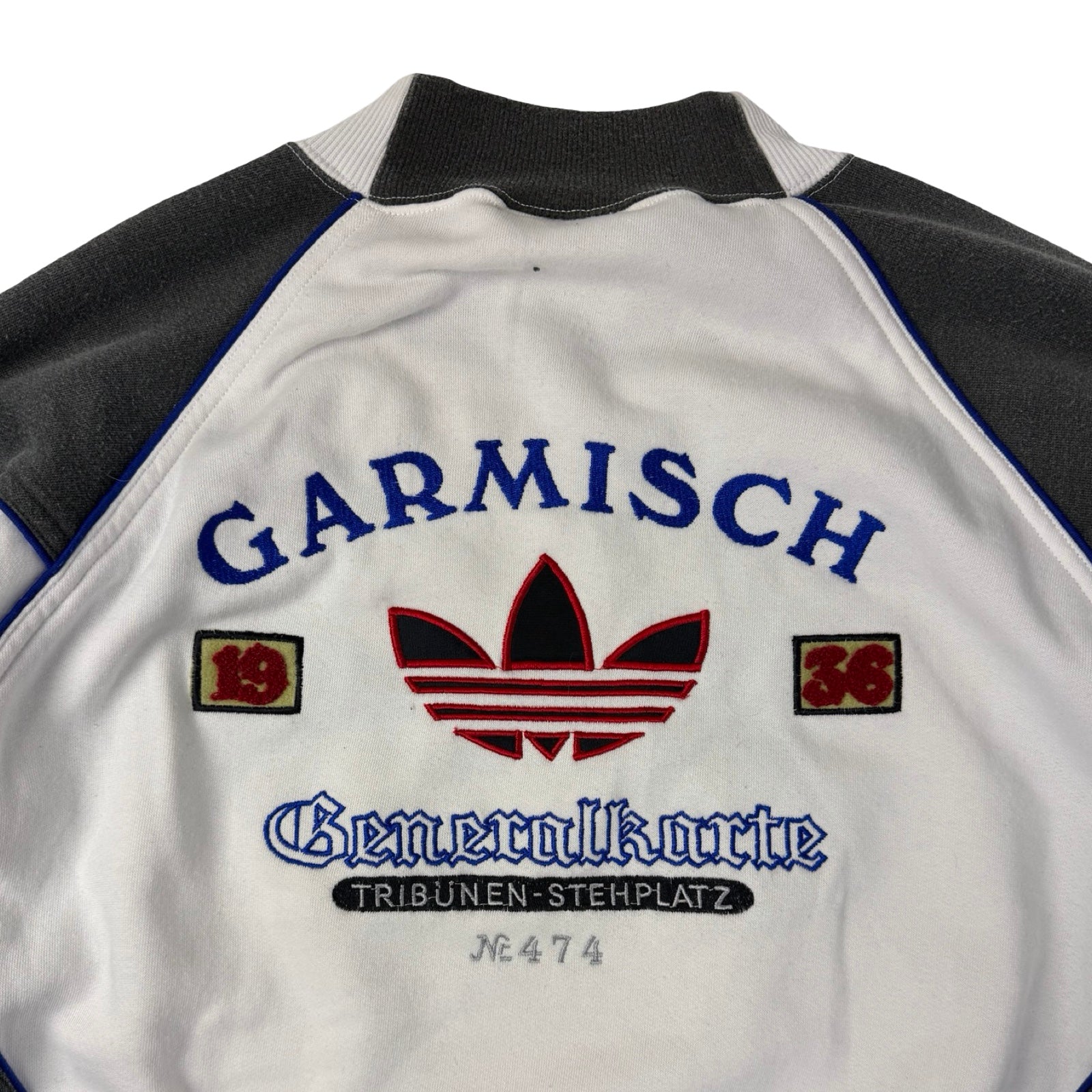 Vintage Adidas Garmisch Olympics Sweatshirt White/Grey