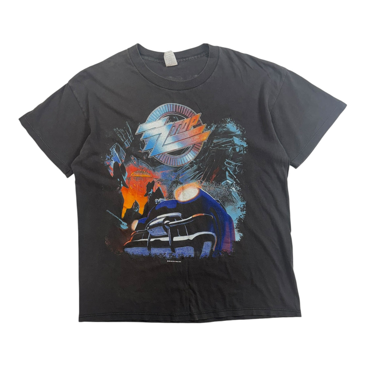 Vintage 1990 ZZ Top Recycler World Tour T-Shirt Black