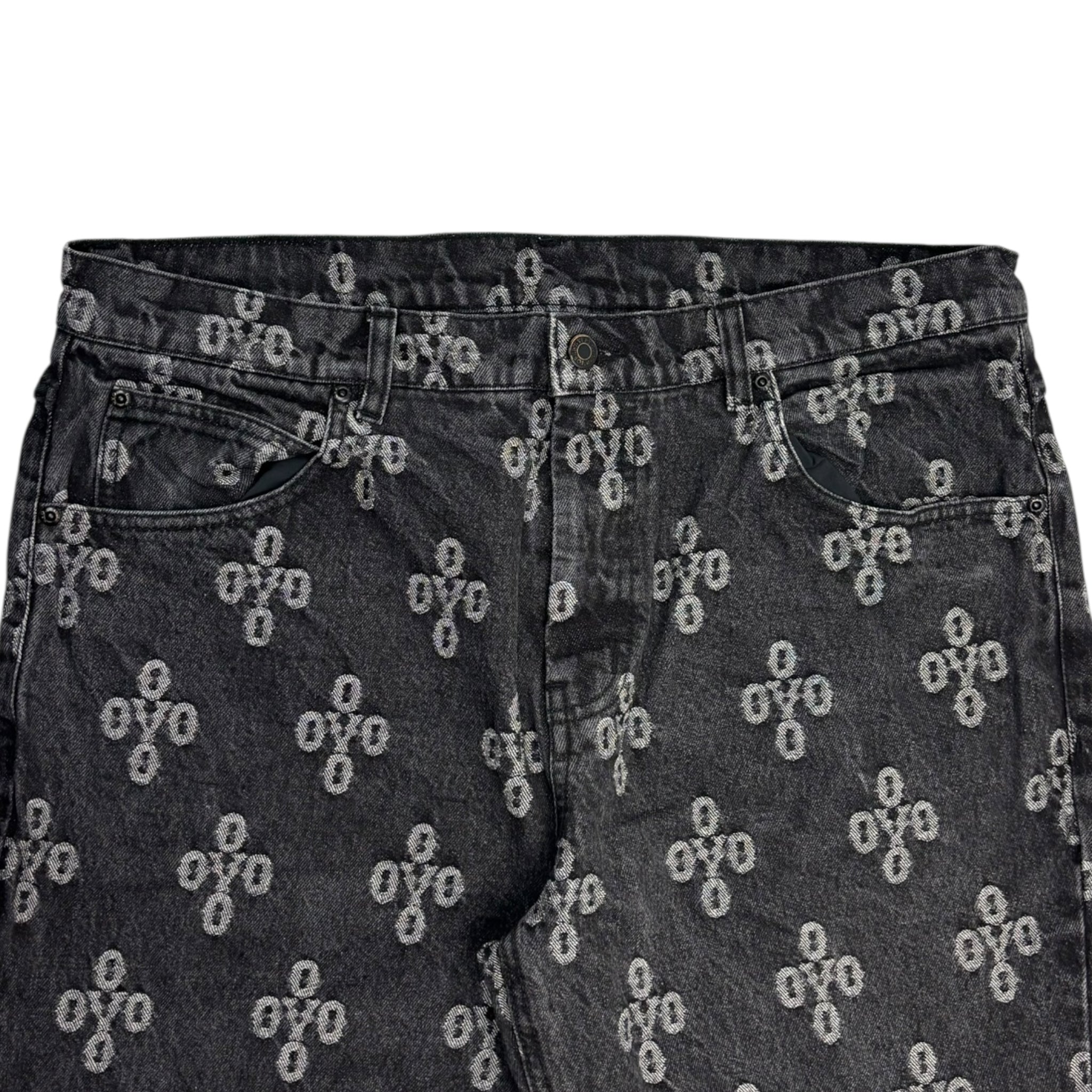 OVO Monogram Jeans Black
